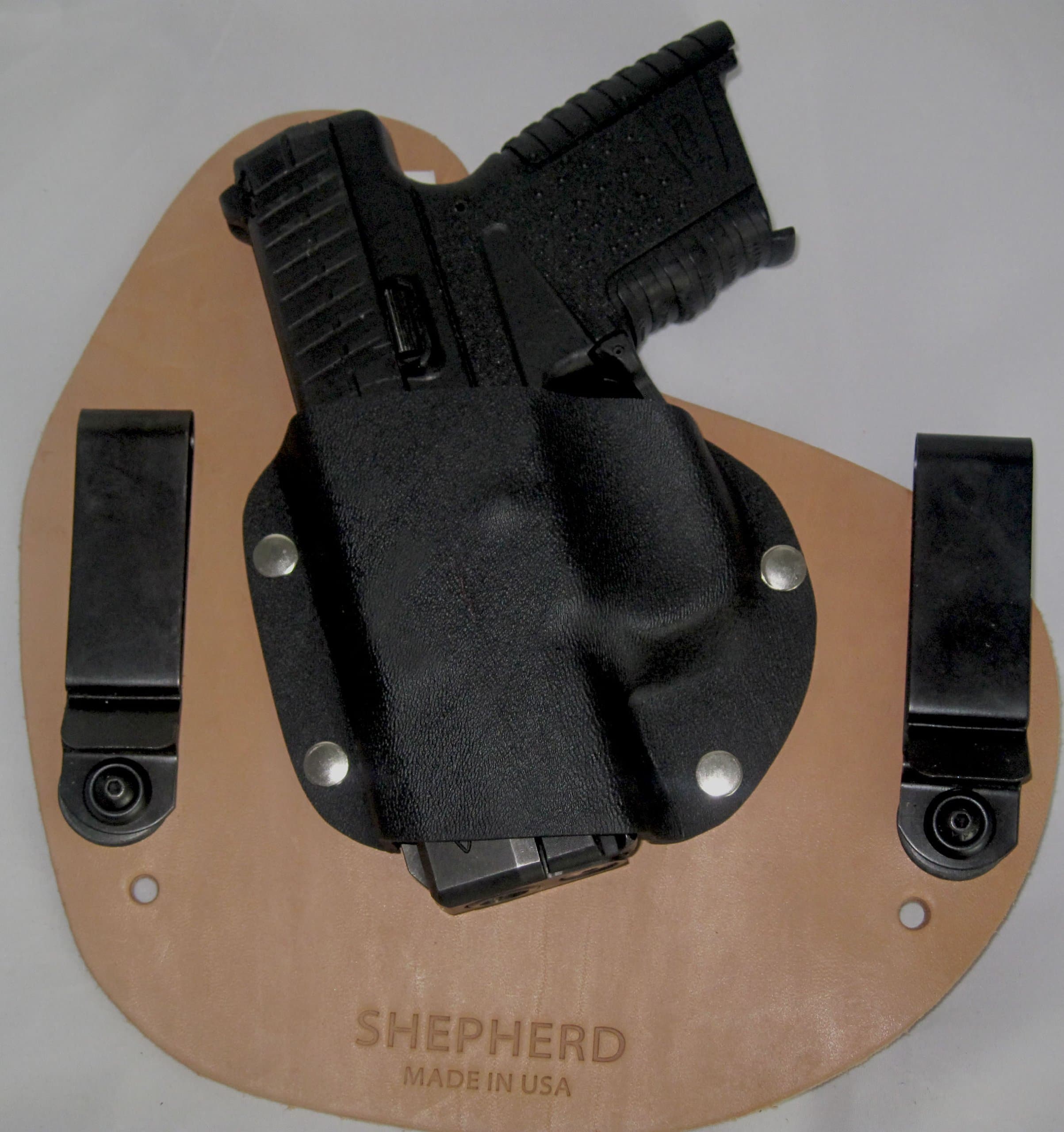 Conceal Mini- Left Handed, Horse Hide, Taurus PT709/.40 Slim- Shepherd Leather IWB Holster