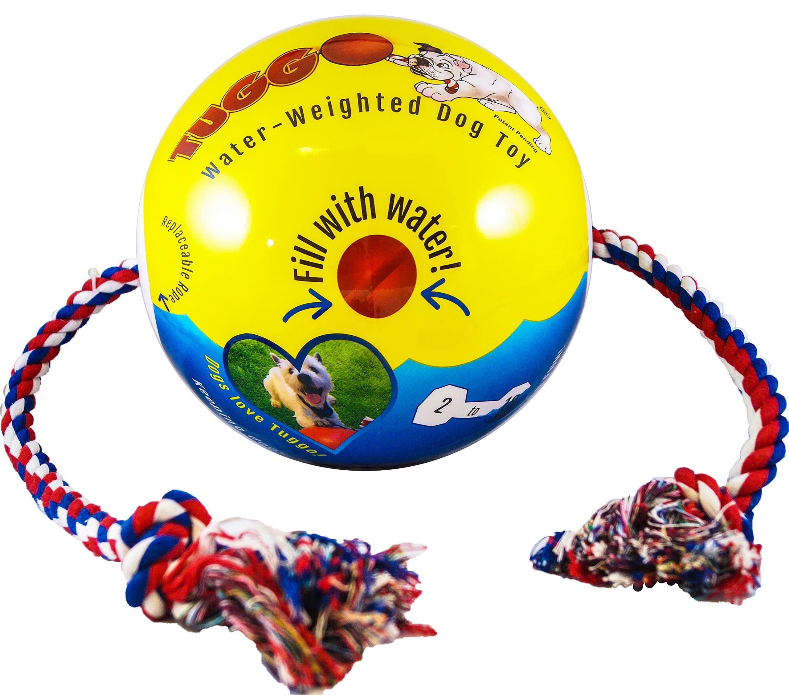 Tuggo Ball WaterWeighted Dog Toy 10" (Assorted Colors)