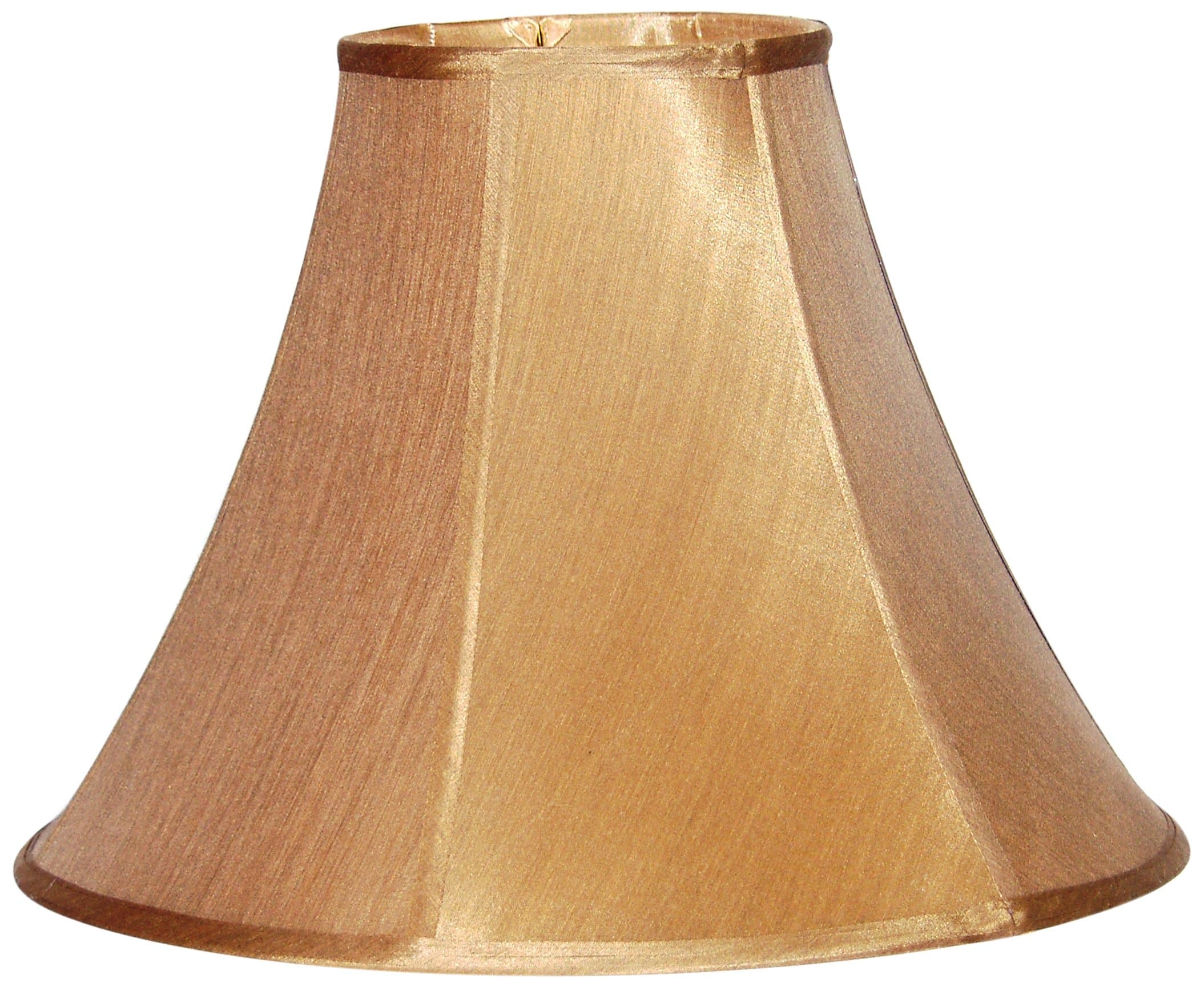 Lamp Factory A Ray of Light Large Empire Bronze Pongee Silk Bell Lamp Shade