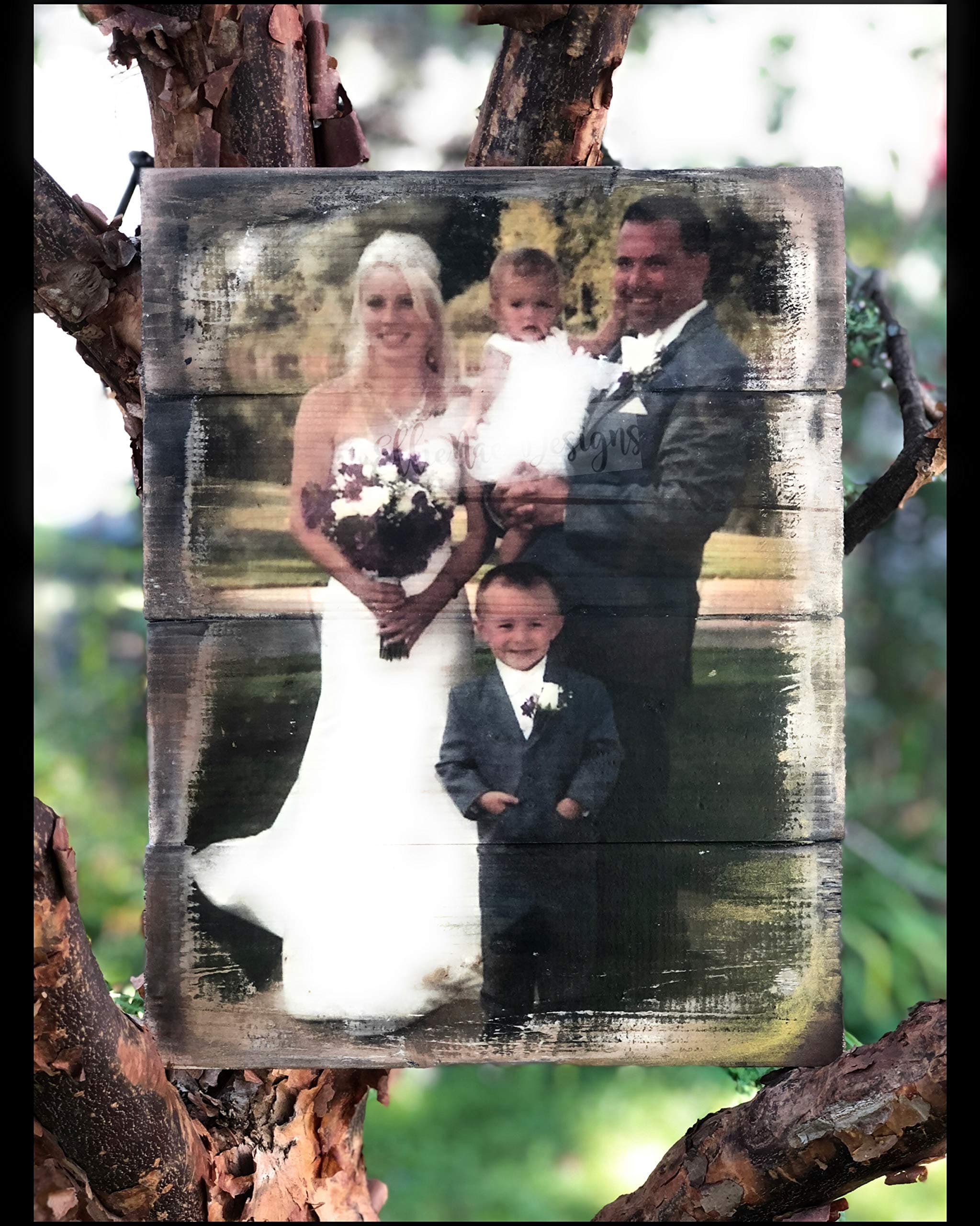 13x15 Inch RUSTIC Pallet Picture From Your Photo BIRTHDAY, MOTHER'S DAY- Pallet Sign, Wood Photo Surface, Wedding Decor, Mother's Day gift, Anniversary