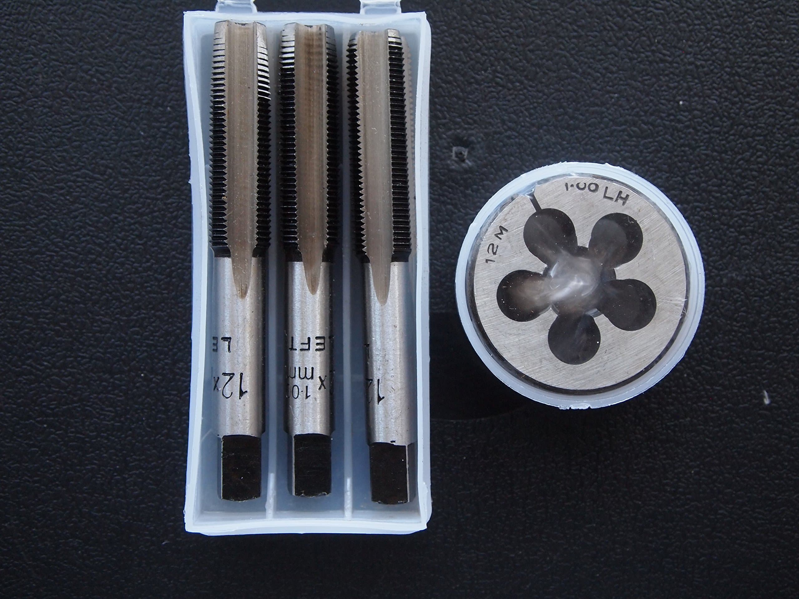 METRIC LEFT HAND TAPS + DIE SET M12 x 1.00 PLUG TAPER SECOND