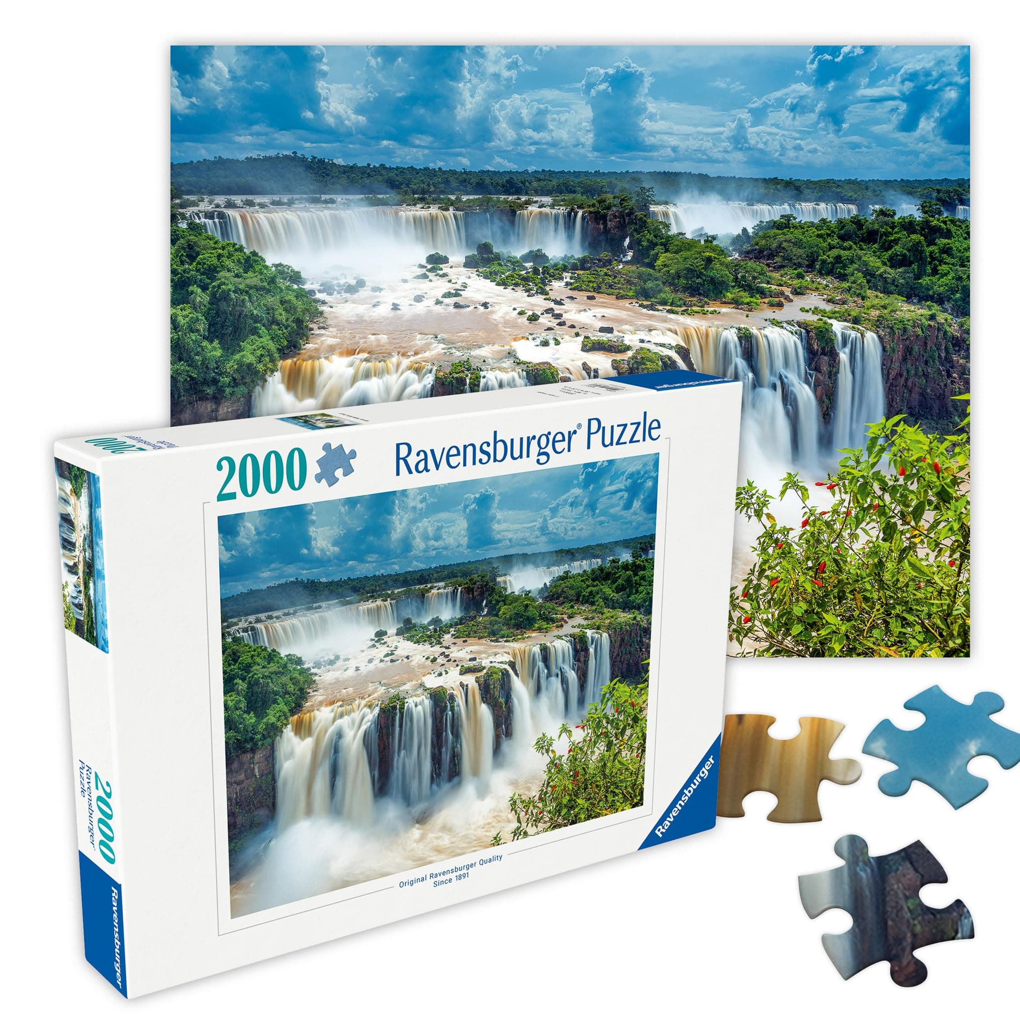 Waterfall 2000 Piece Jigsaw Puzzle for Adults & for Kids Age 12 and Up