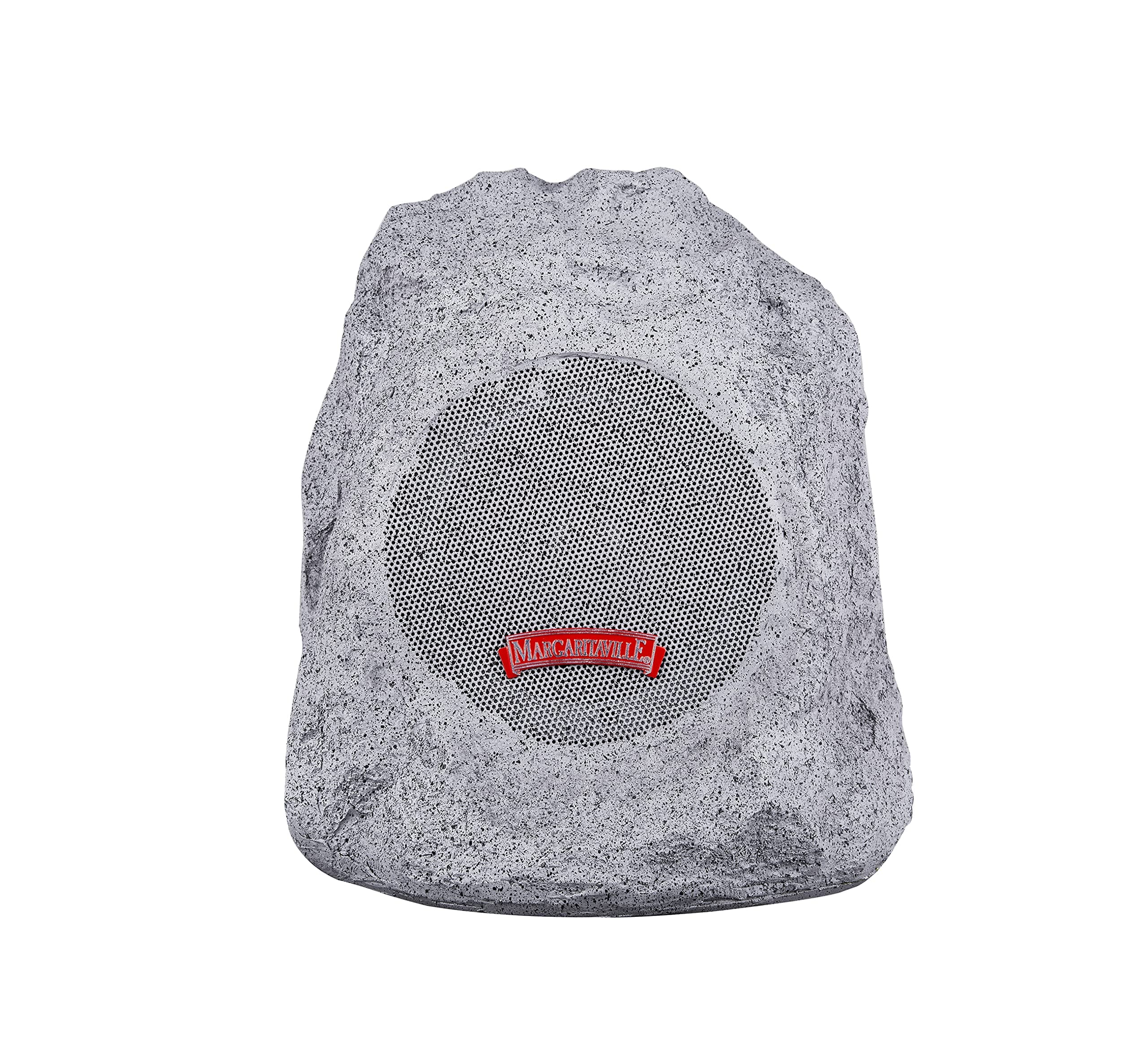 Sakar Margaritaville Outdoor Rock Bluetooth Wireless Speaker | Durable Bluetooth Speakers, Fantastic Yard or Patio Decor, IPX-4 Waterproof Rated, Granite Grey “On The Rock