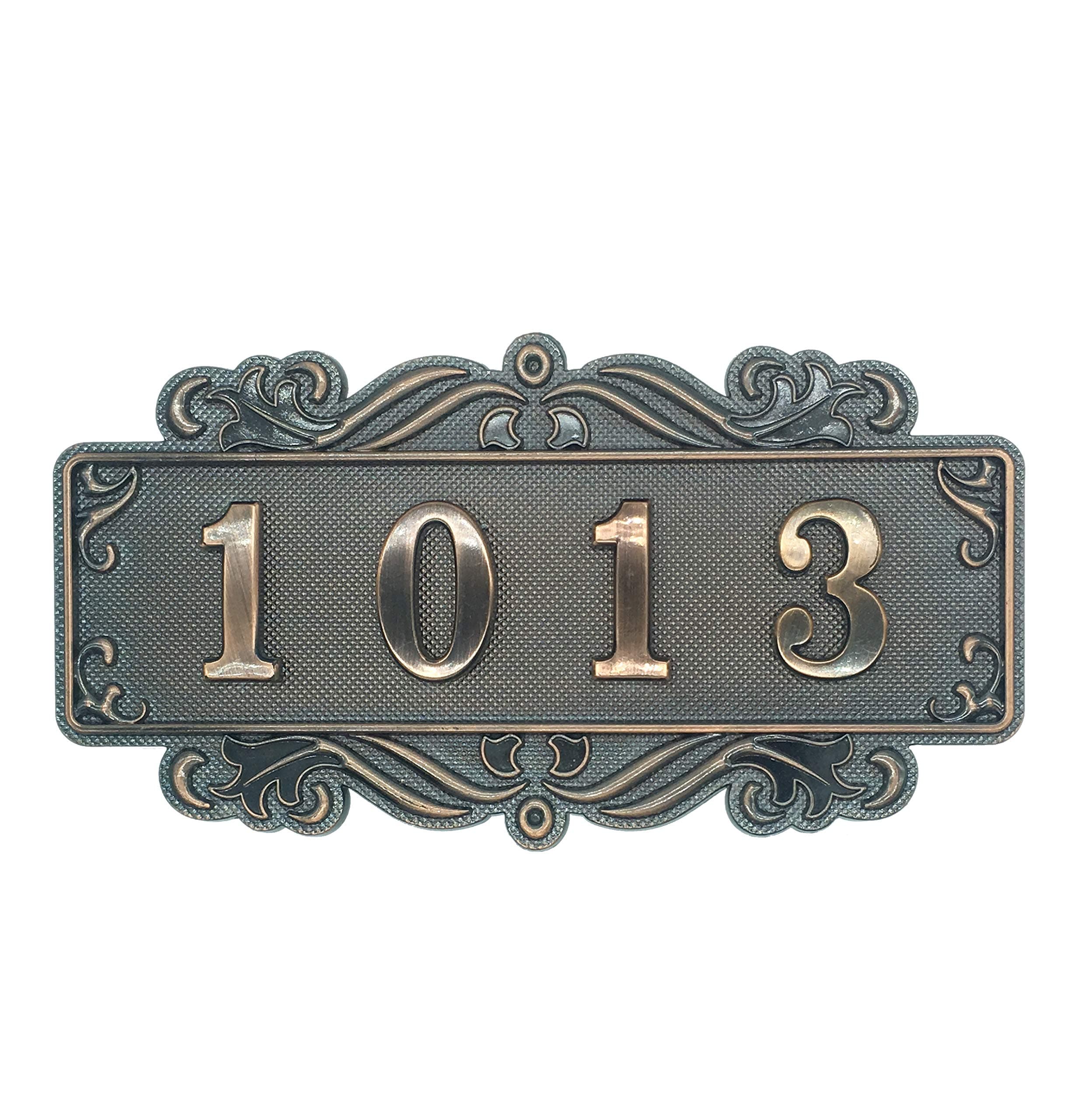 MgTech Door Number Plate for Hotel, Apartment, Office, Students Dormitory and Public Facilities (Doorplate D + 14 numbers)