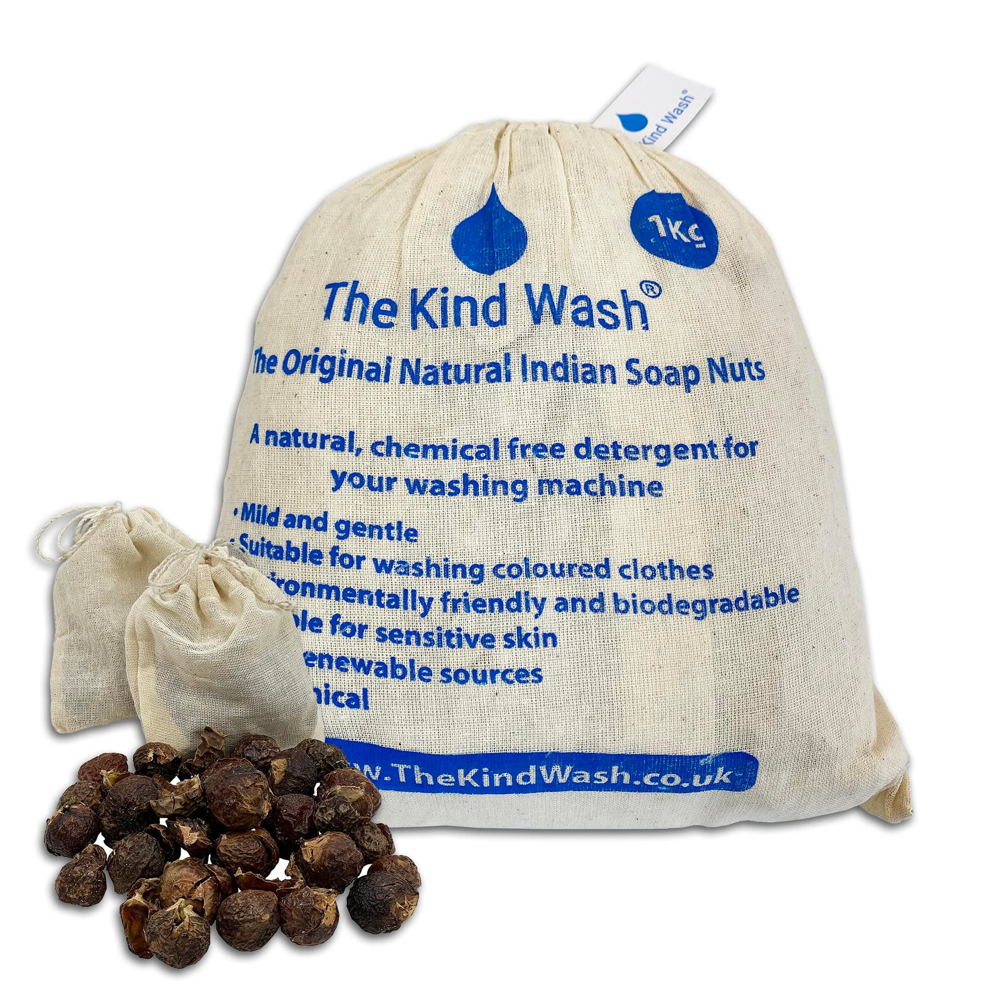 The Kind Wash Soap Nuts 1KG Laundry Detergent Washing Nuts For Clothes Natural Soap Organic Wash Nuts Soapnut Alternative to Soap Powder Washing Powder Laundry Detergent Sheets Washing Pods Capsules
