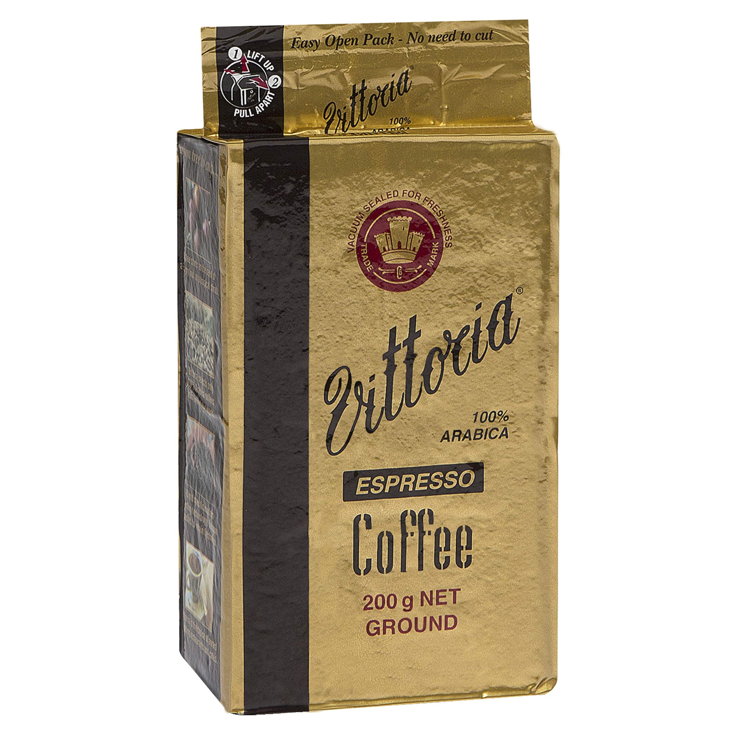 Vittoria Coffee Ground Espresso, 7-Ounce