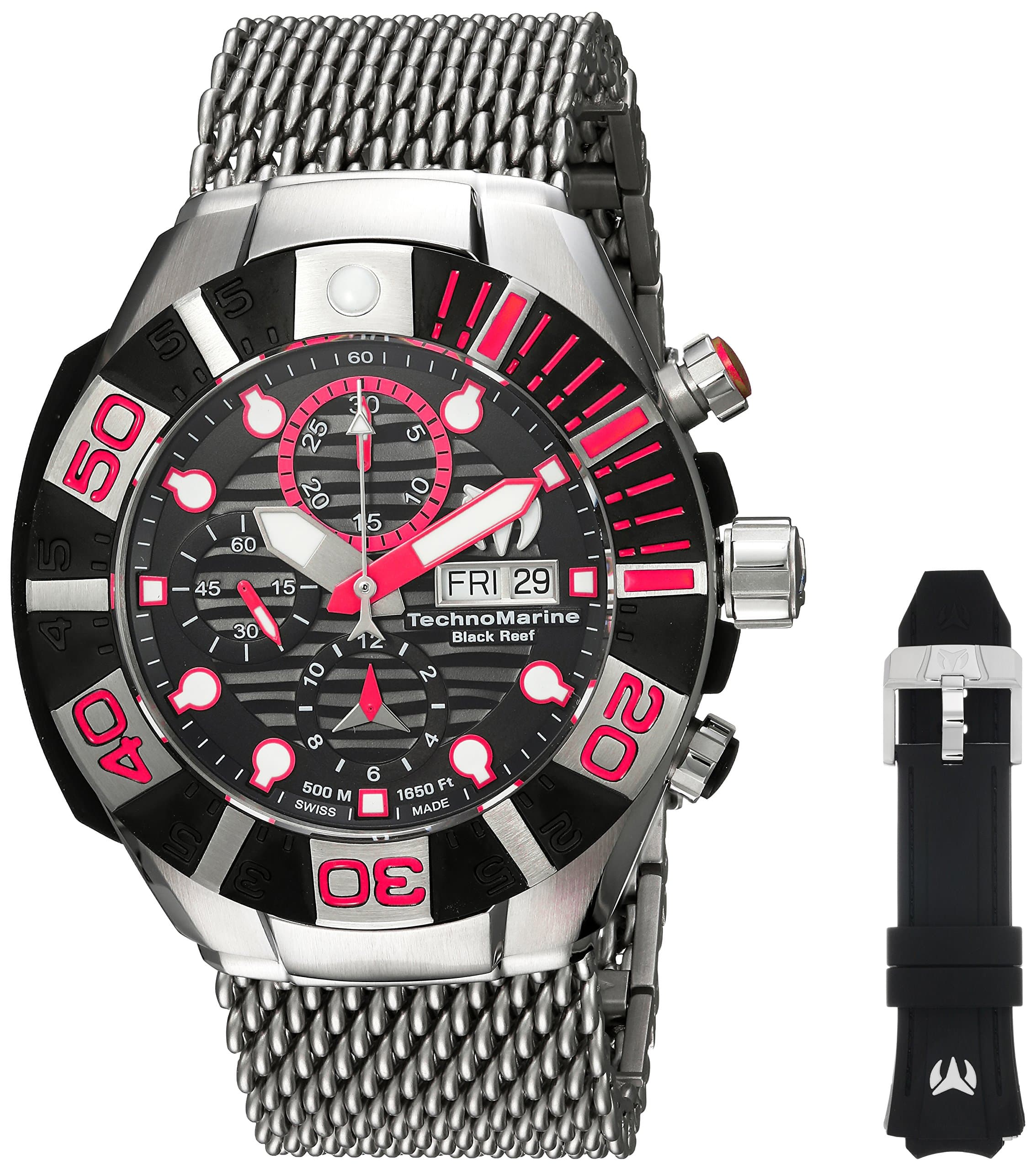 Technomarine TM-515023 Men's Swiss Automatic Chronograph 500M 45mm Watch