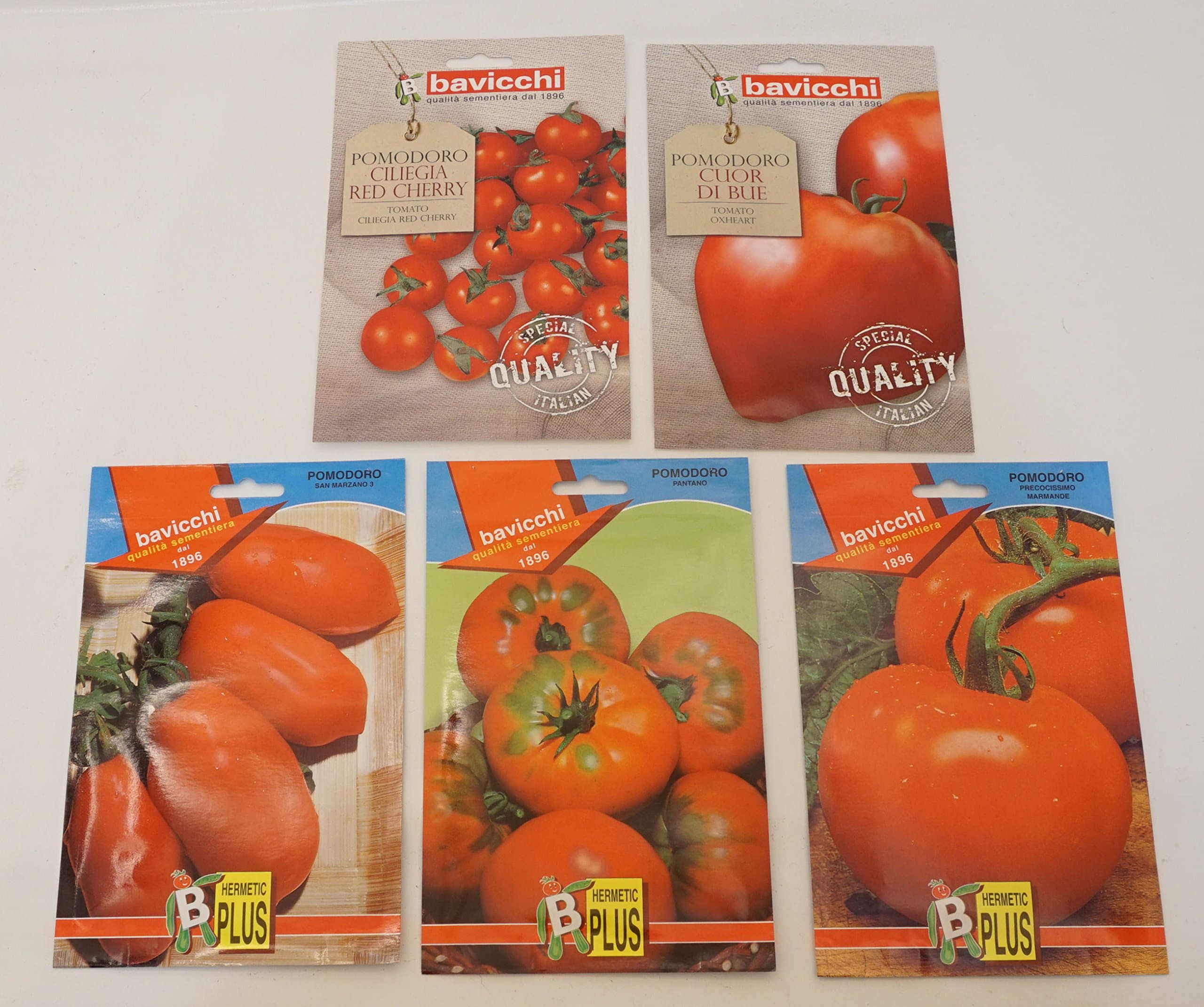 Bavicchi: Tomato Collection - Set of 5 variety of Italian Seeds [ Italian Import ]