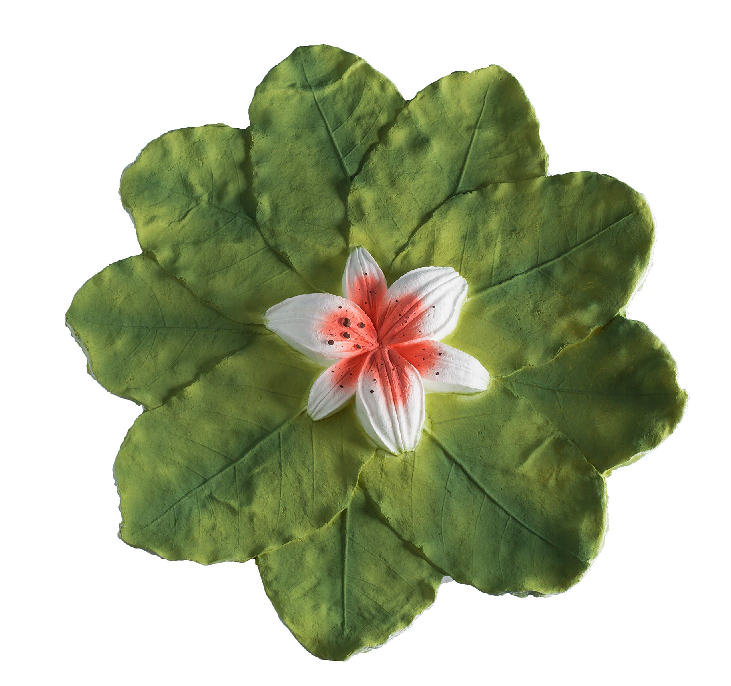 Earth Memorials Biodegradable Urn for Human Ashes (The Lily) Water Burial, Floats in Water for Cremation, Ocean Scattering for Ashes, Adult Size W-301