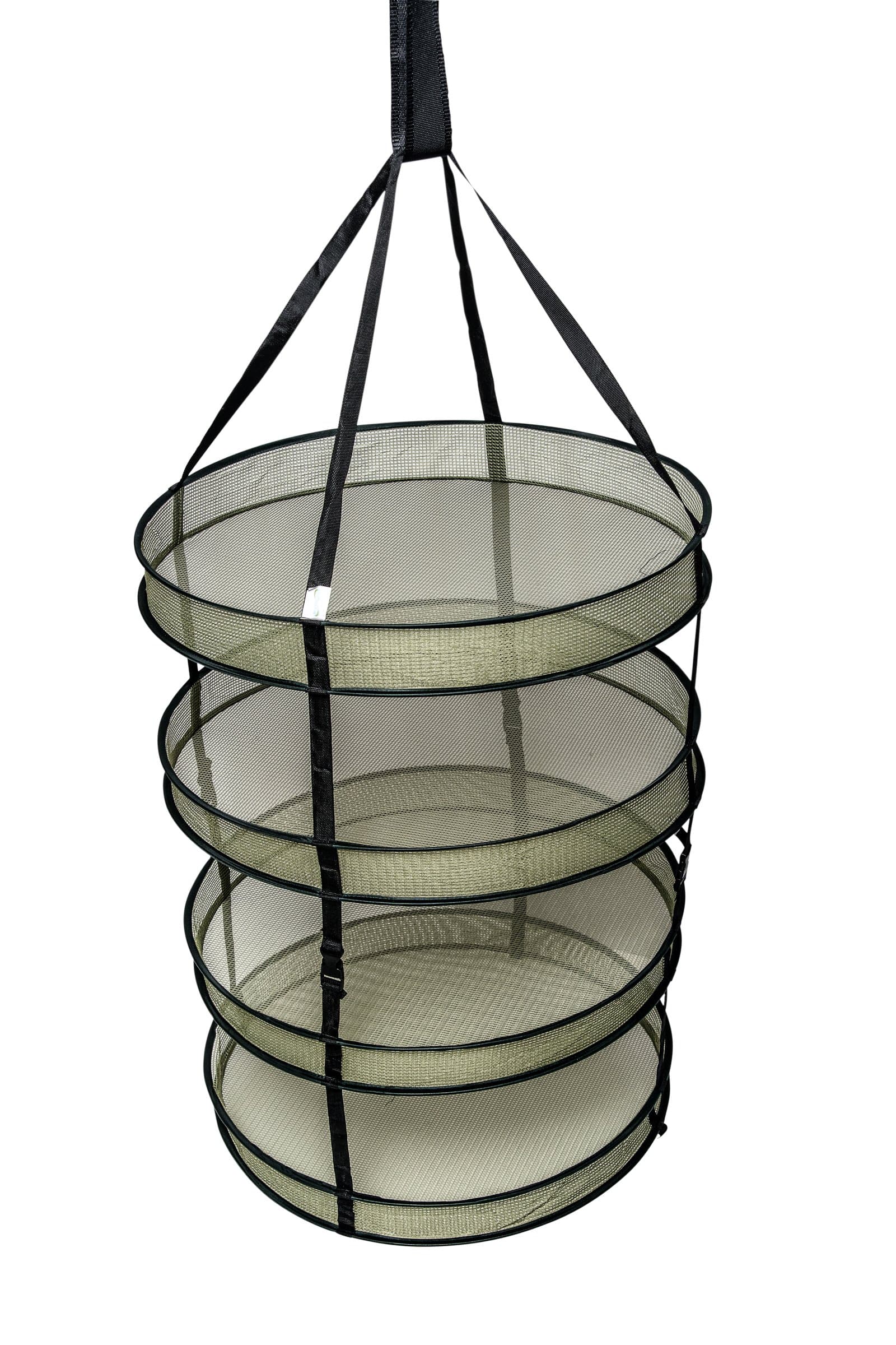 4 Tier Indoor Hanging Gardening Herb Dehydrating Drying Rack comes complete with Grow Bag and Zipped Storage Pouch - Rack Size: 22" x 30" / 55cm x 77cm - Load Upto 6lbs / 3kgs
