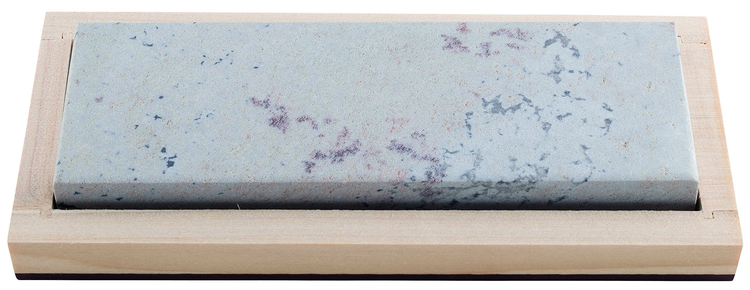 RH Preyda Soft Arkansas Bench Stone - 400 - 600 Grain Stone 150X50X19, Wooden Box