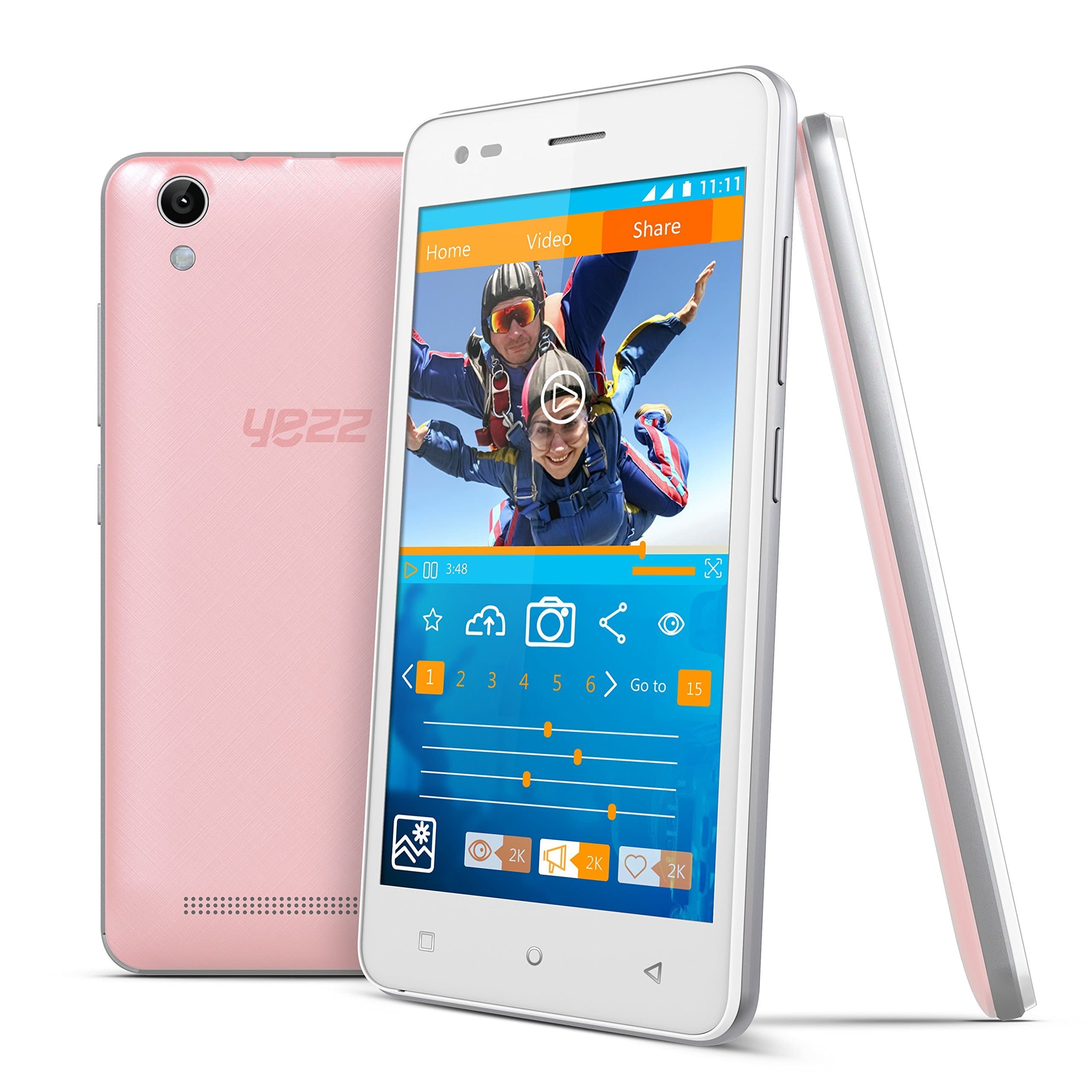 5E Pink - 8GB + 1GB RAM, Android 7, 1 Year Warranty