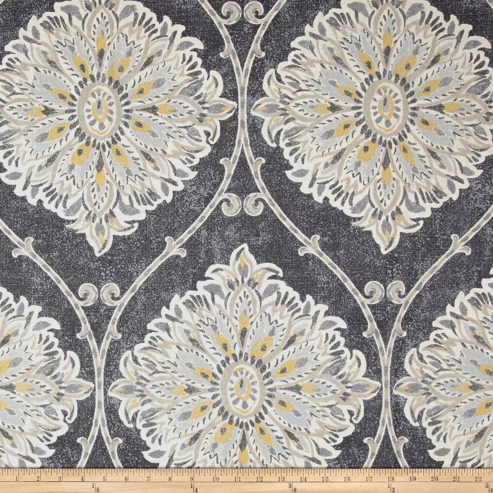 Magnolia Home Fashions Leverett Fabric, Yard, Mist