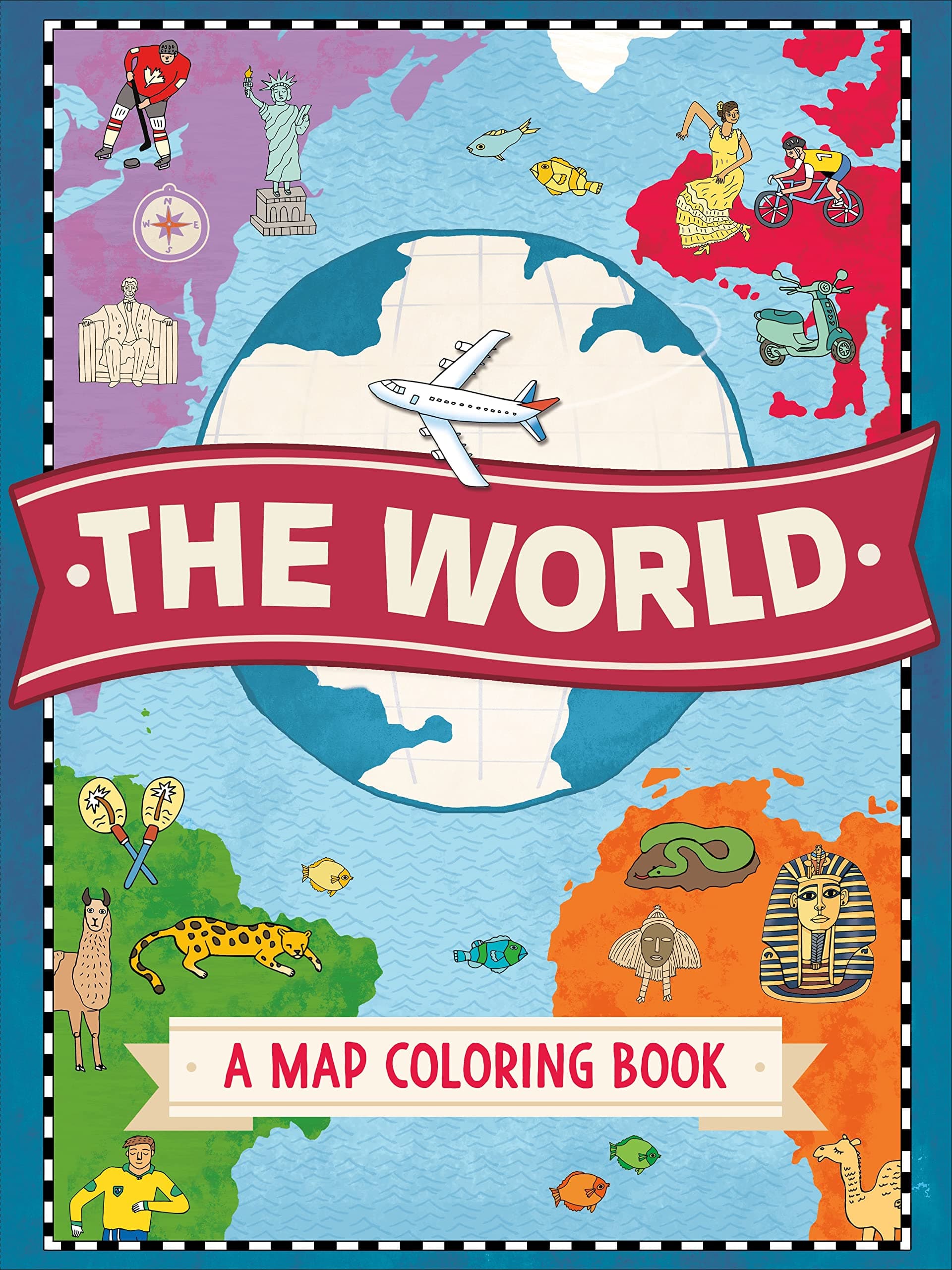 The World: A Map Coloring Book