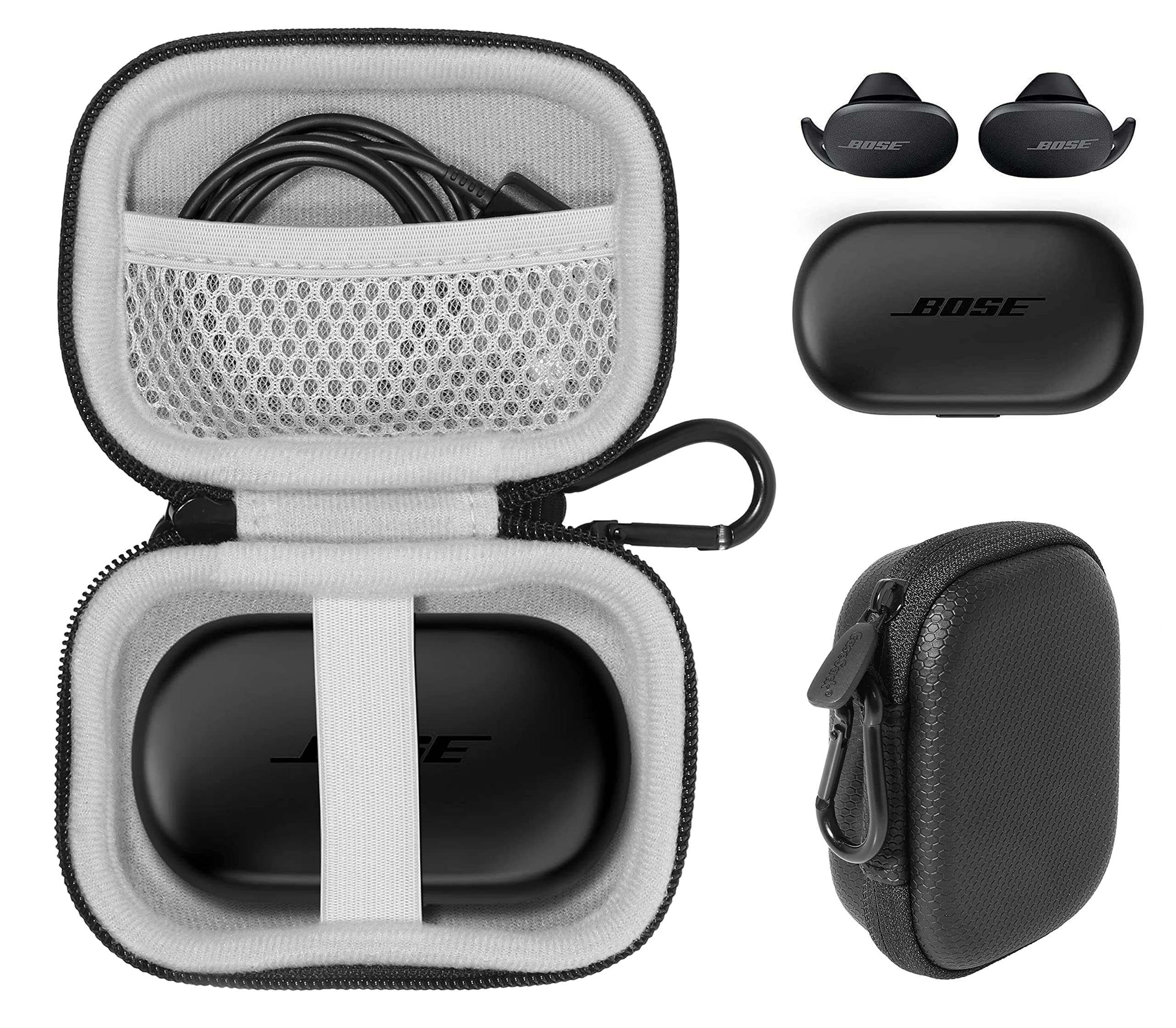 CaseSack Case for Bose QuietComfort Noise Cancelling Earbuds - True Wireless Earphones