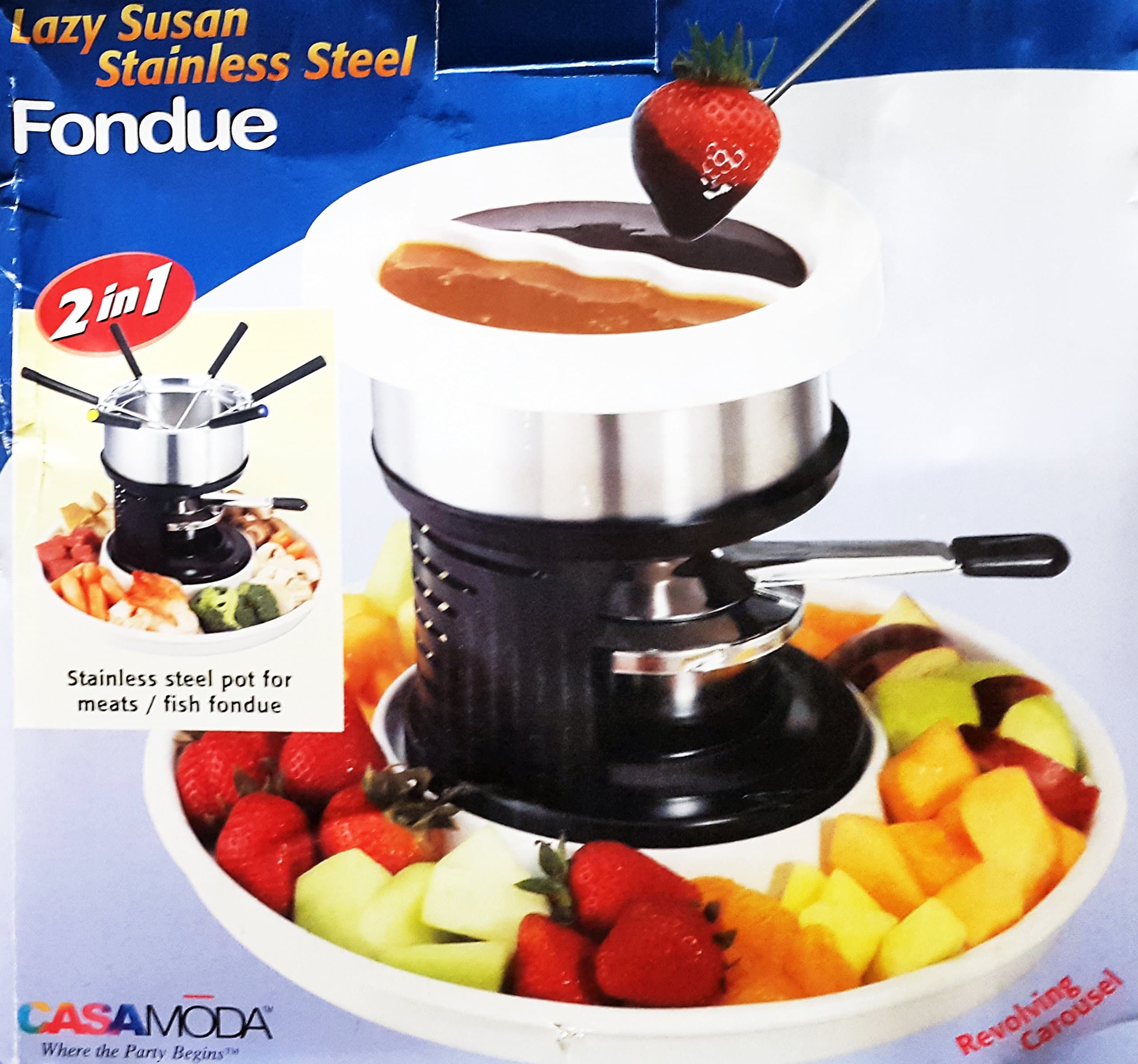 Lazy Susan Stainless Steel Fondue