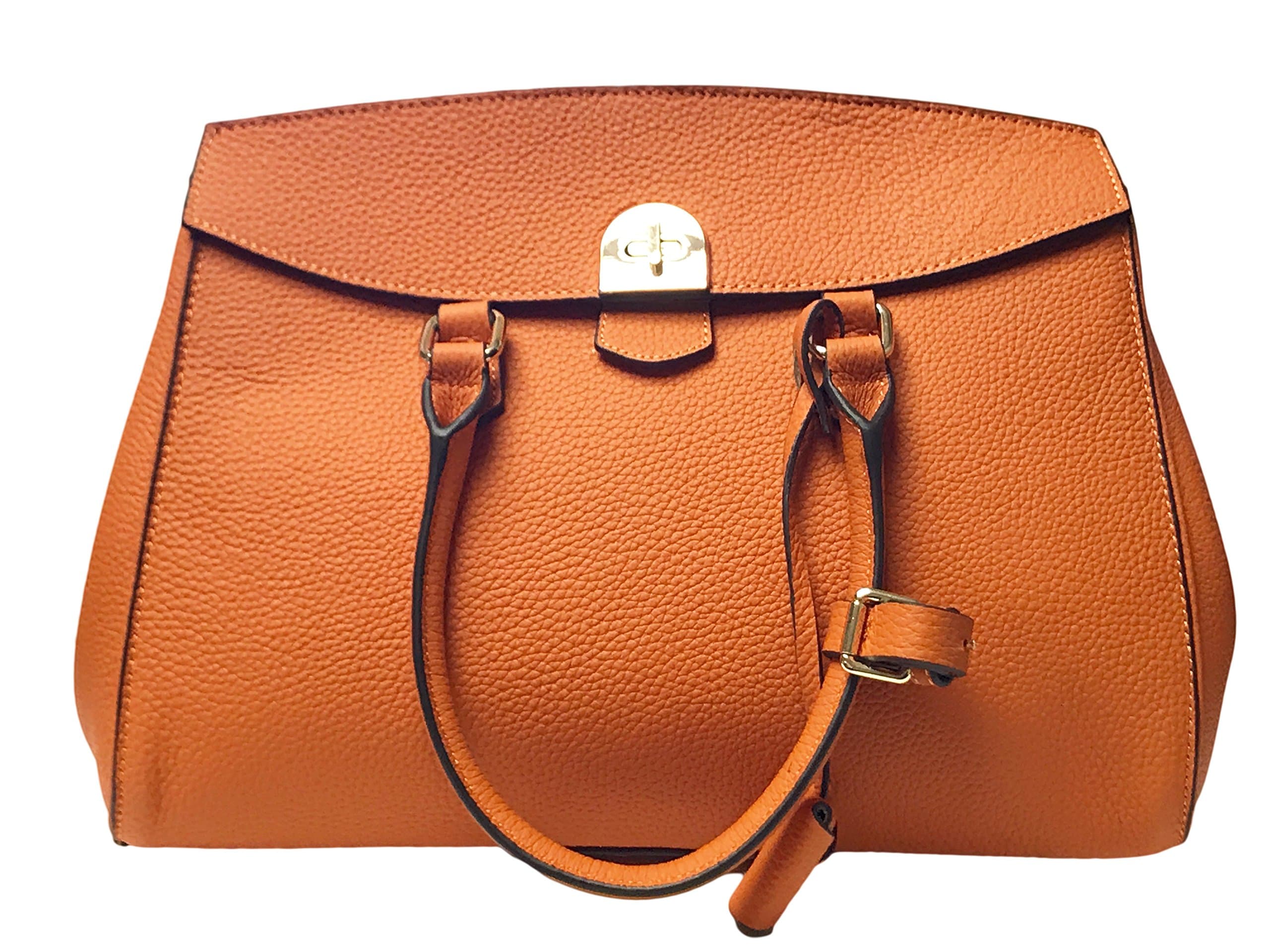 Twist Lock Satchel - Orange