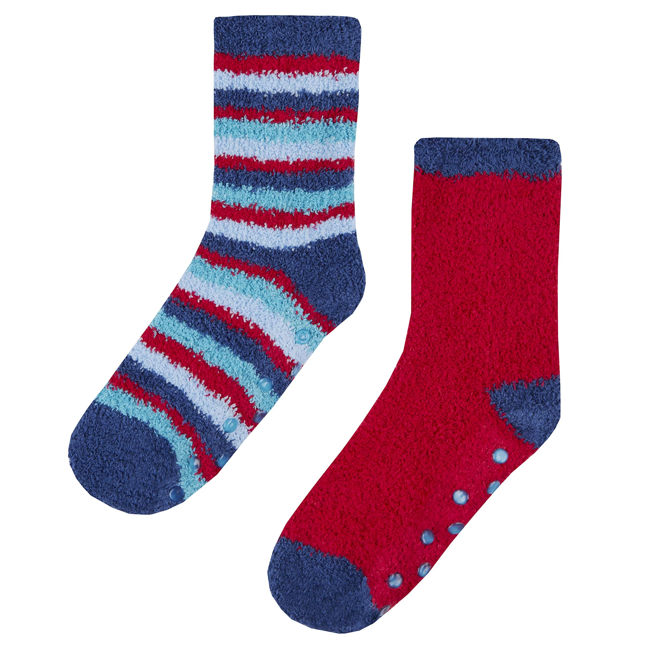 Street Essentials Boys 2 Pack Supersoft Slipper Socks