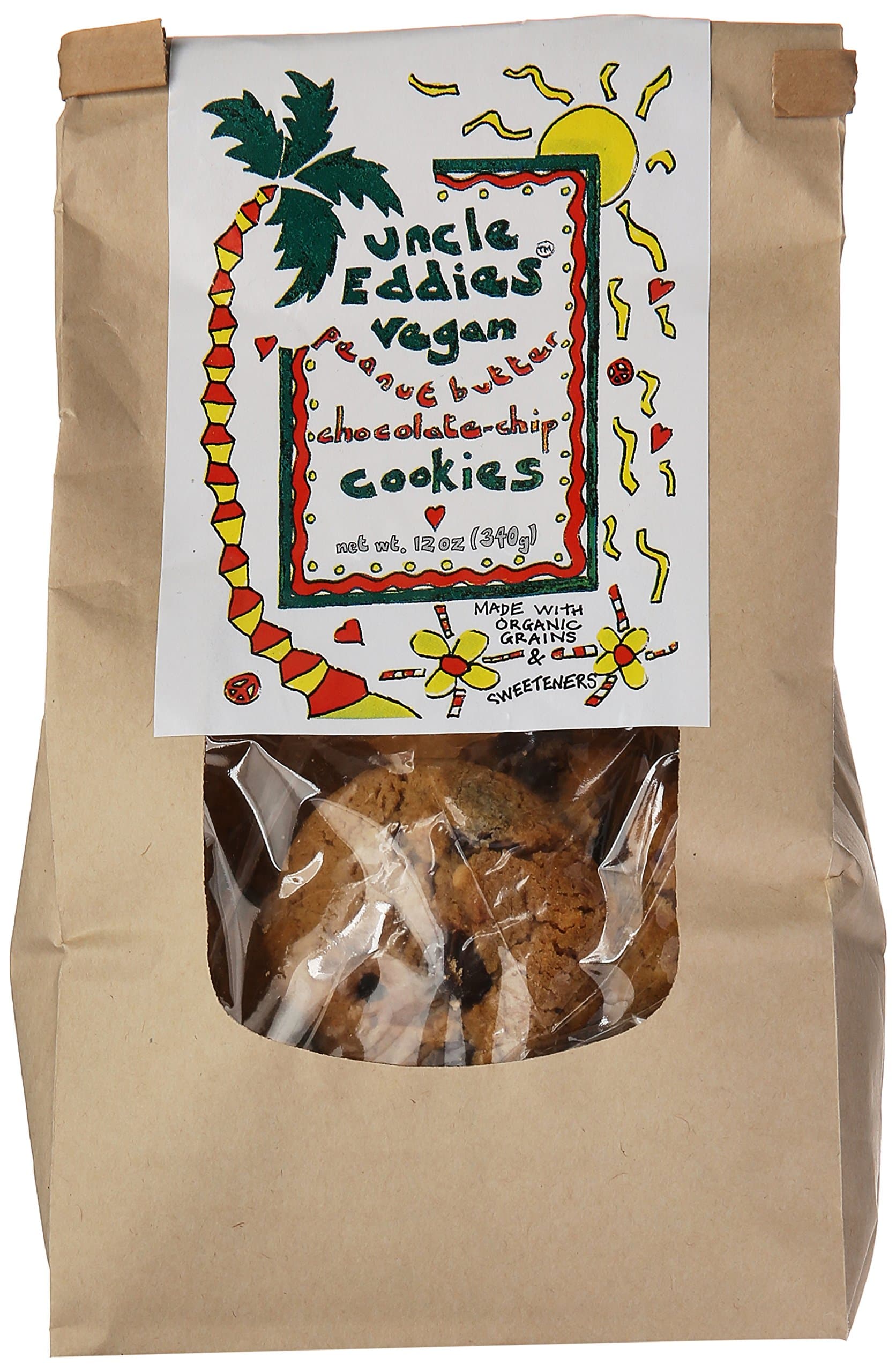 - Uncle Eddie's Vegan, Peanut Butter Chocolate Chip Cookie, 12 oz