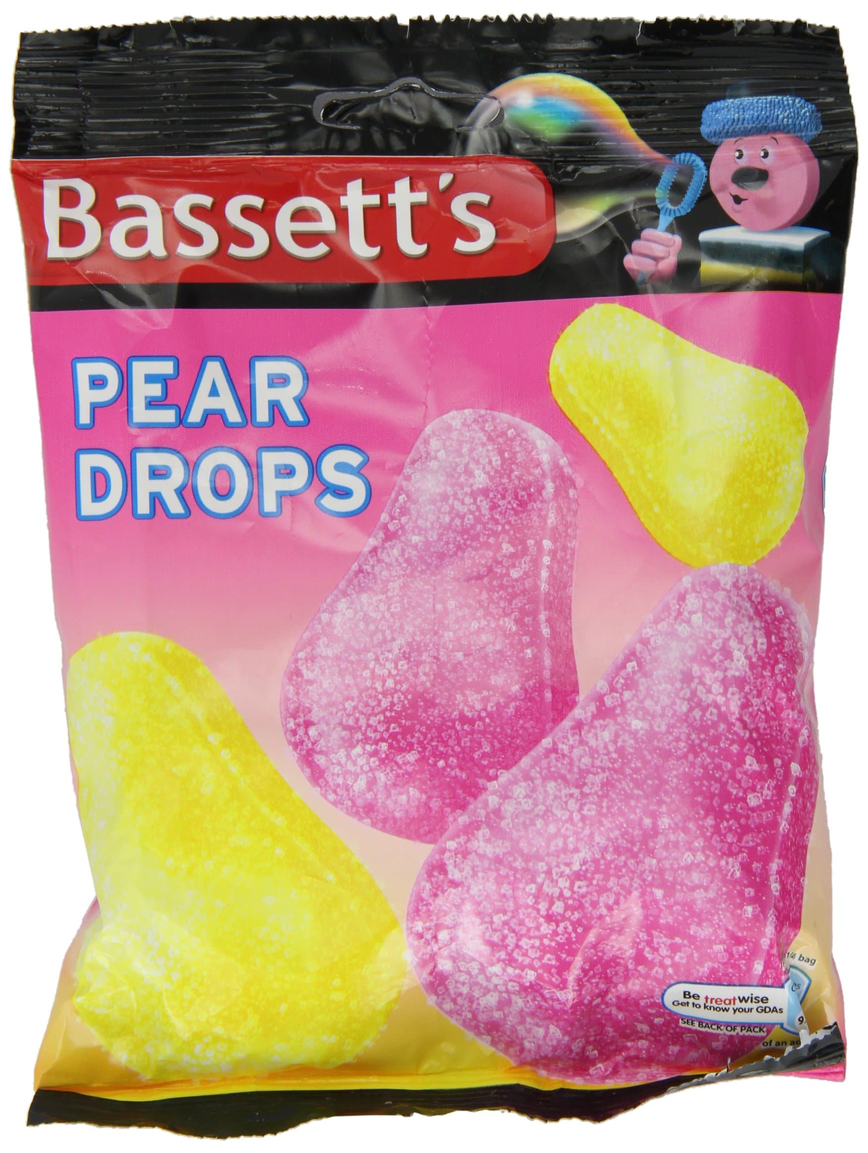 Bassetts Pear Drops Bag 200 g (Pack of 6)