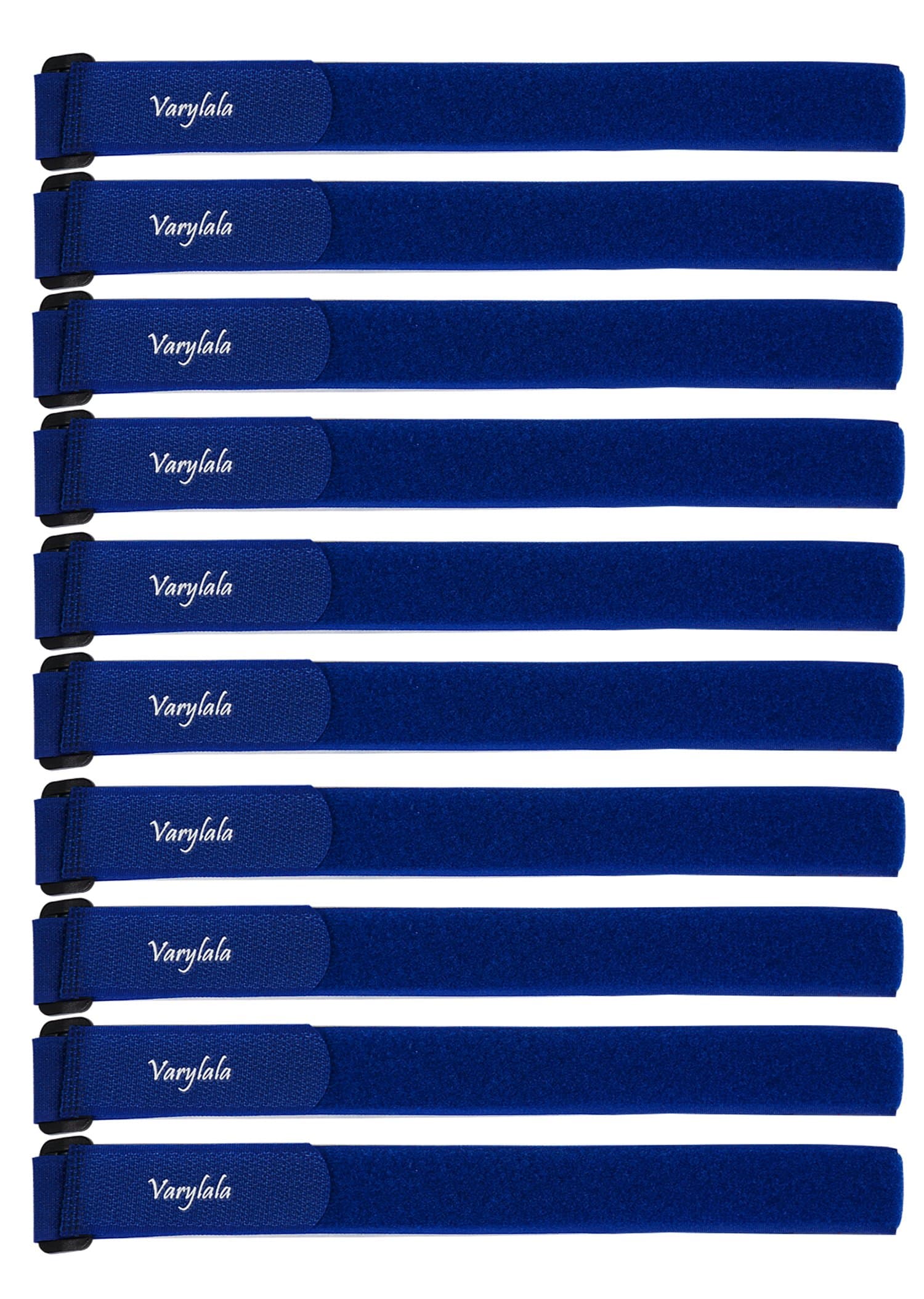 Versatile Hook and Loop Securing Straps Tie Downs Fastening Cable Straps (1''x24'') - (Blue)