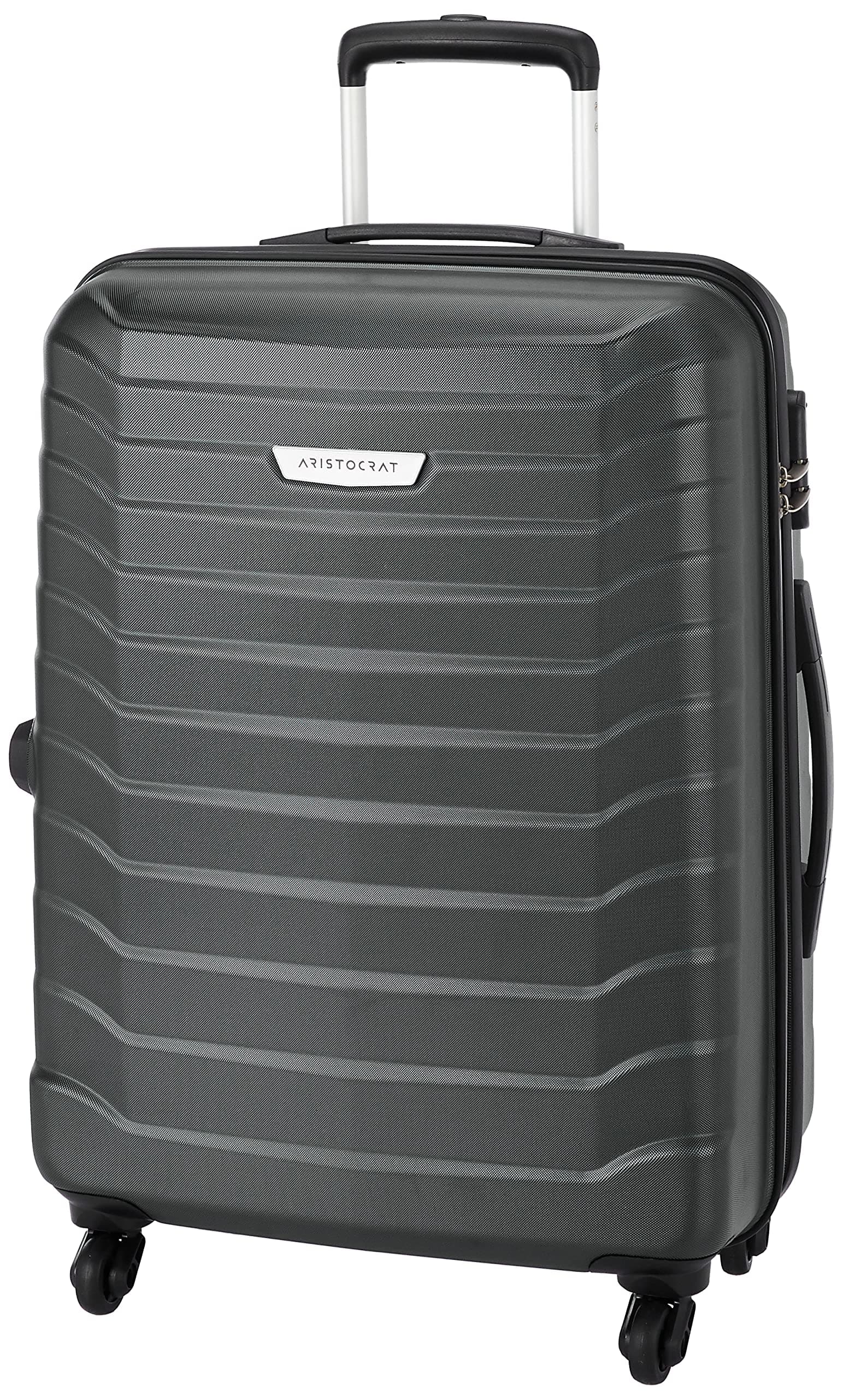 Aristocrat Juke Polycarbonate 75 cms Grey Hard Sided Suitcase