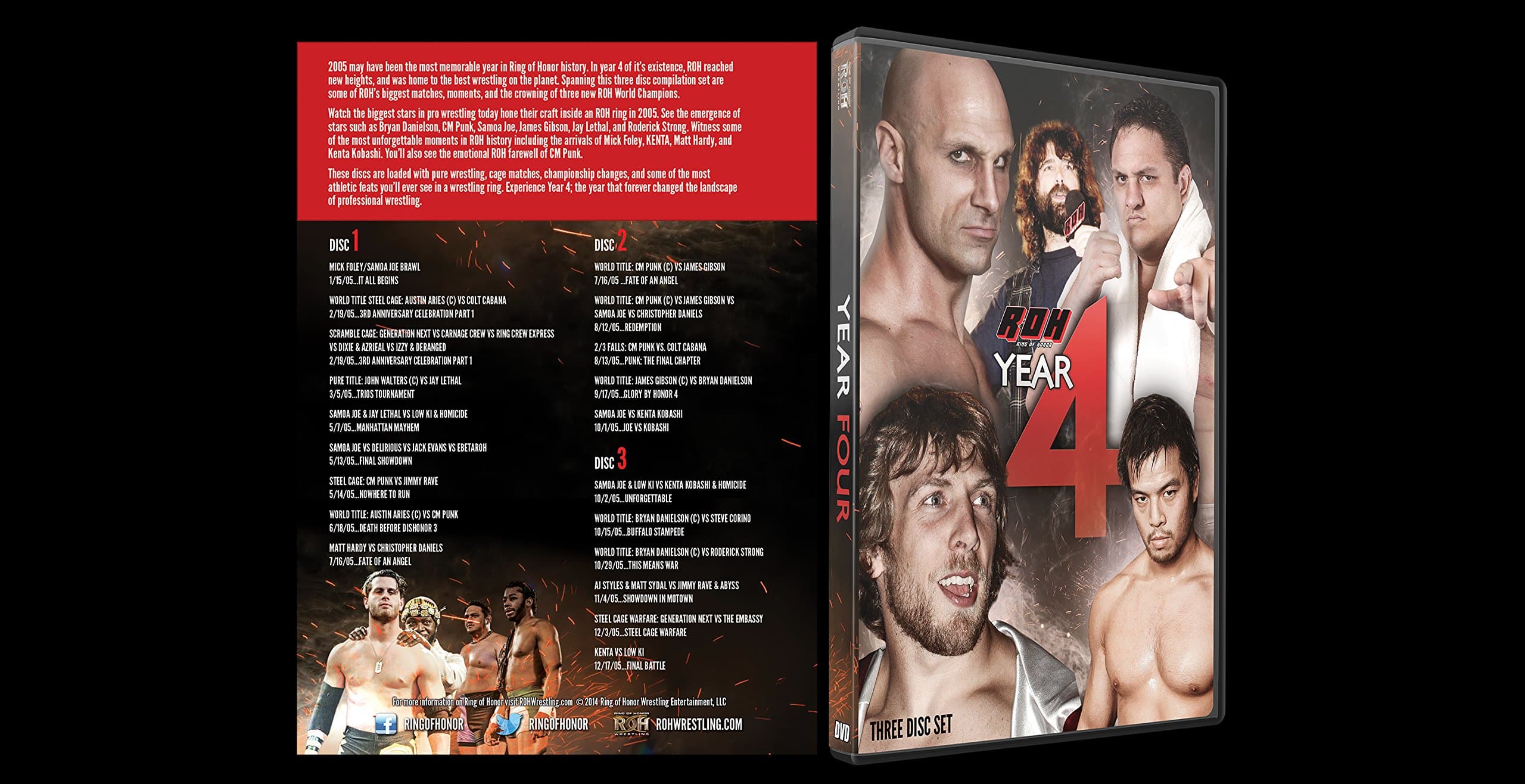 Official Ring of Honor ROH - Best of Ring of Honor: Year 4 (3 Disc Set) DVD