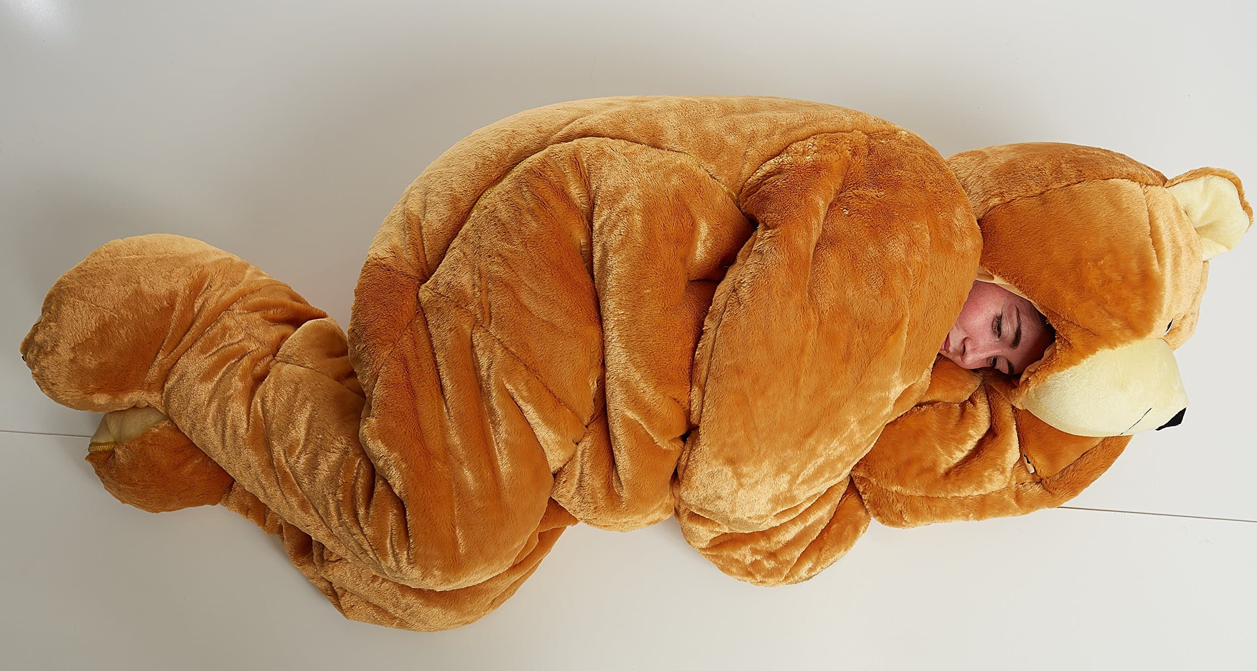 Adult Brown Bear SnooZzoo Sleeping Bag for Adults up to 75 inches Tall.