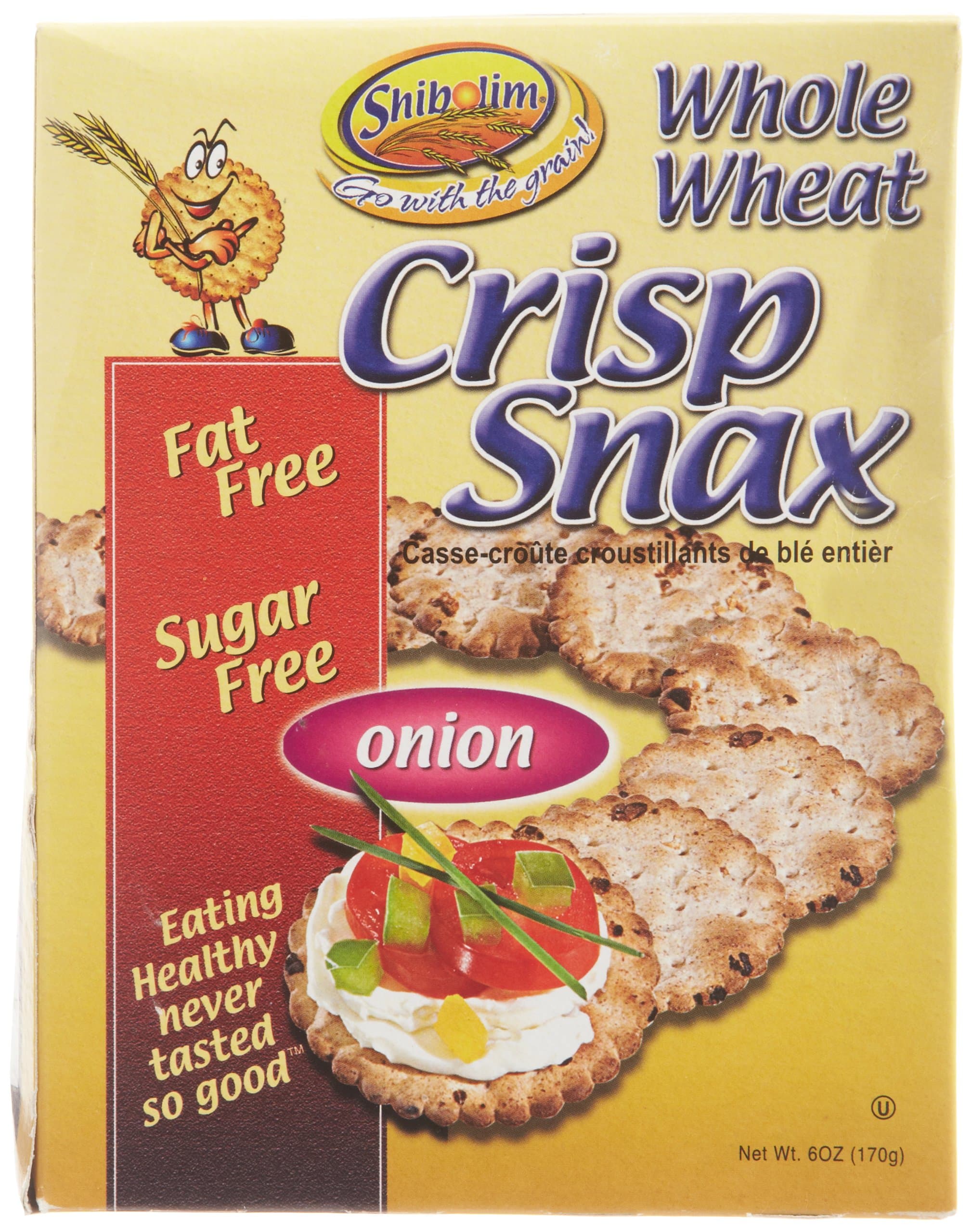 Shibolim Cracker Crisp Whlwht Onio, 6-Ounce (Pack of 12)