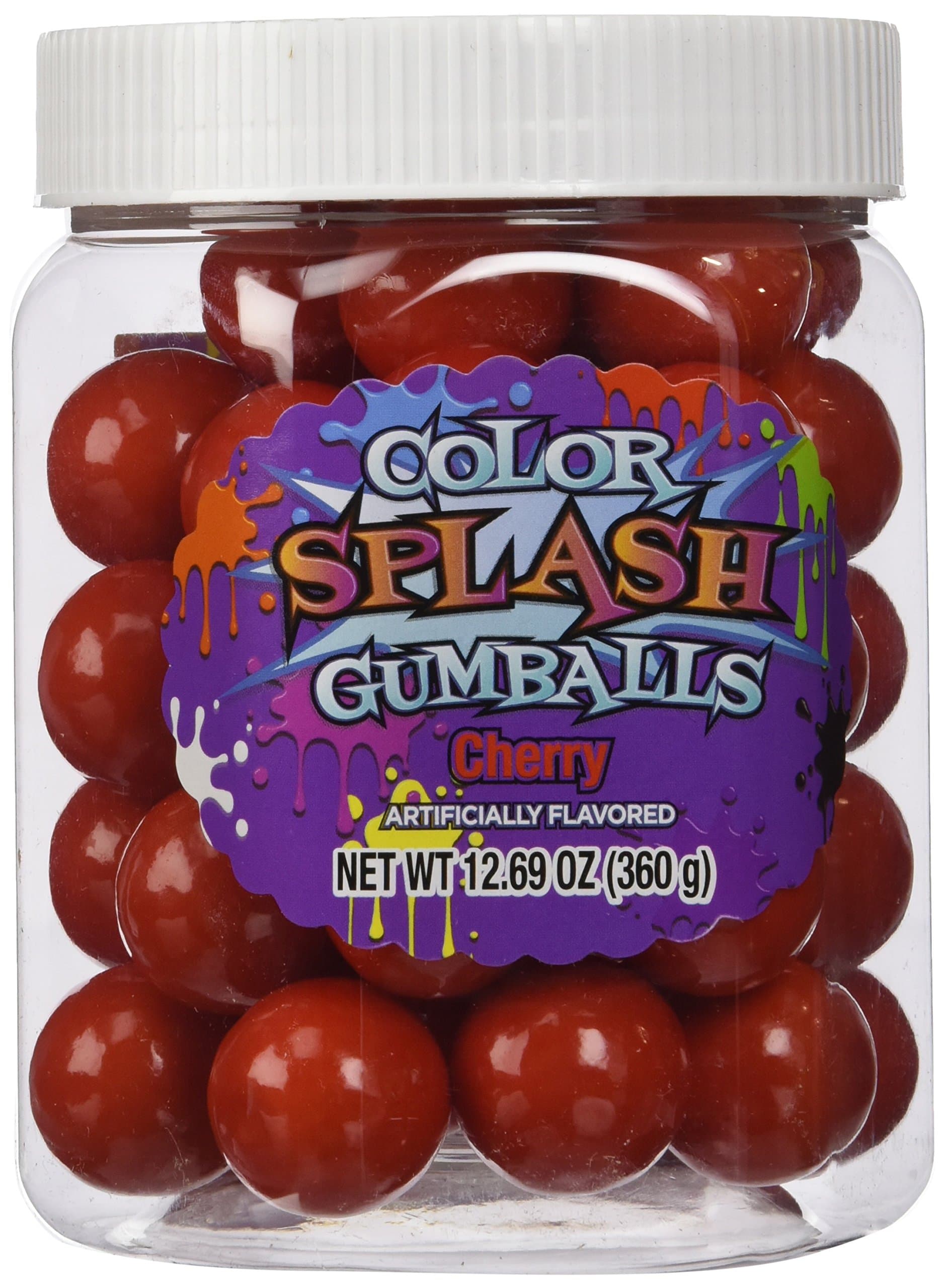 COLORSPLASH GUMBALLS Jars, Red, 12.69 oz, 49 Piece