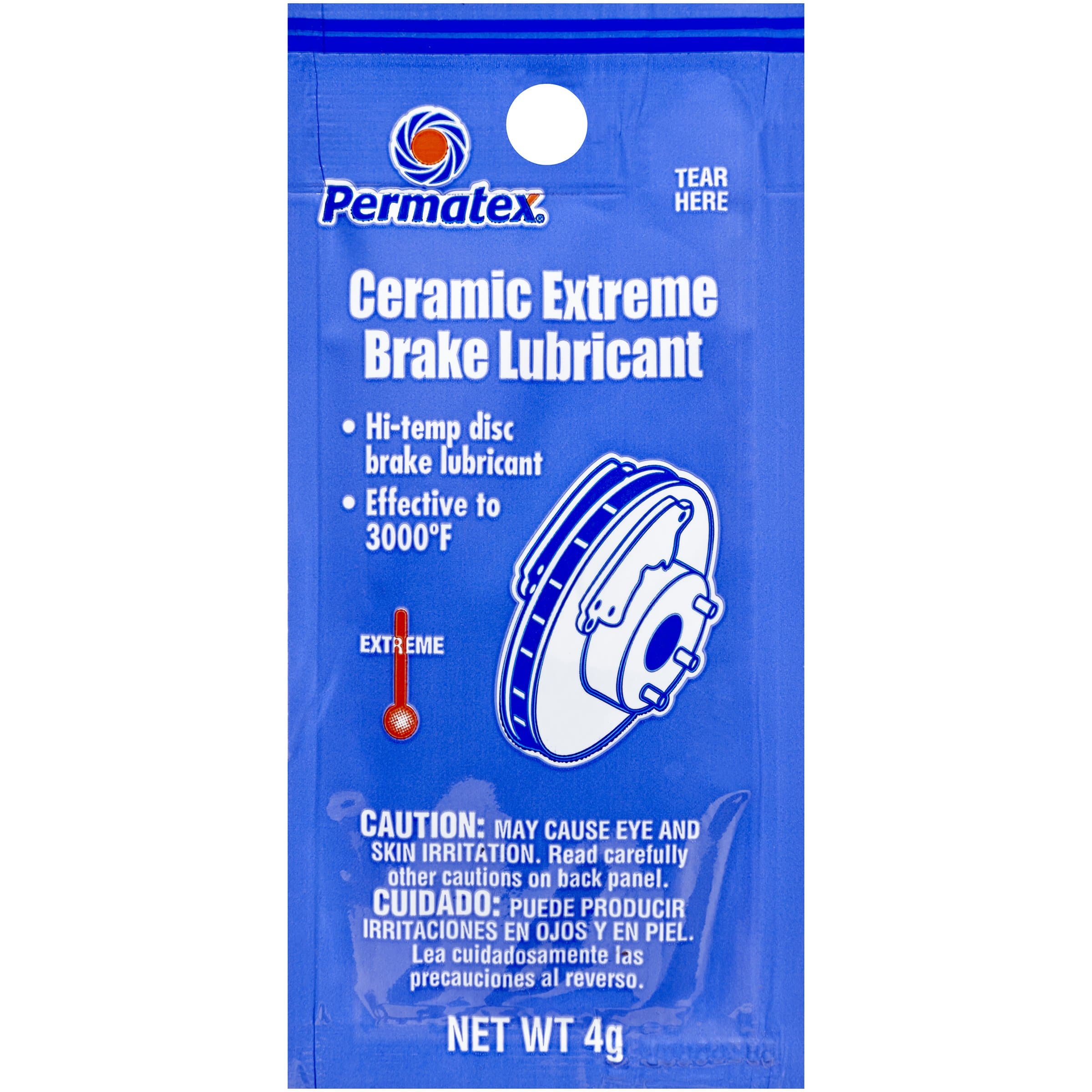 Permatex 09973 Counterman's Choice Ceramic Extreme Brake Parts Lubricant, 4g Pouch