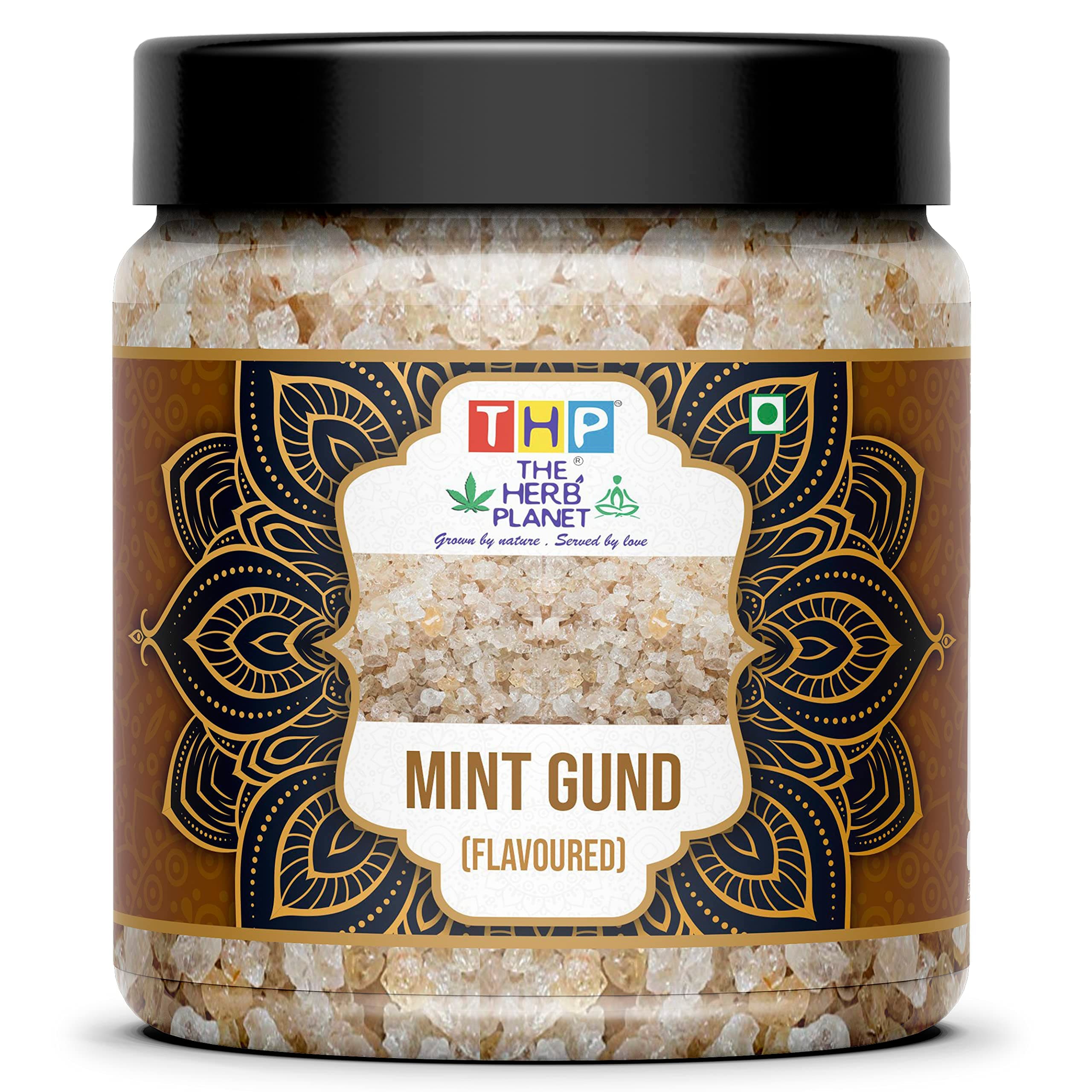 Mint Flavoured Gond Edible Gum 400 gms Gond Katira Gond Kani - Edible Gond Tragacanth Gum [Jar Pack]