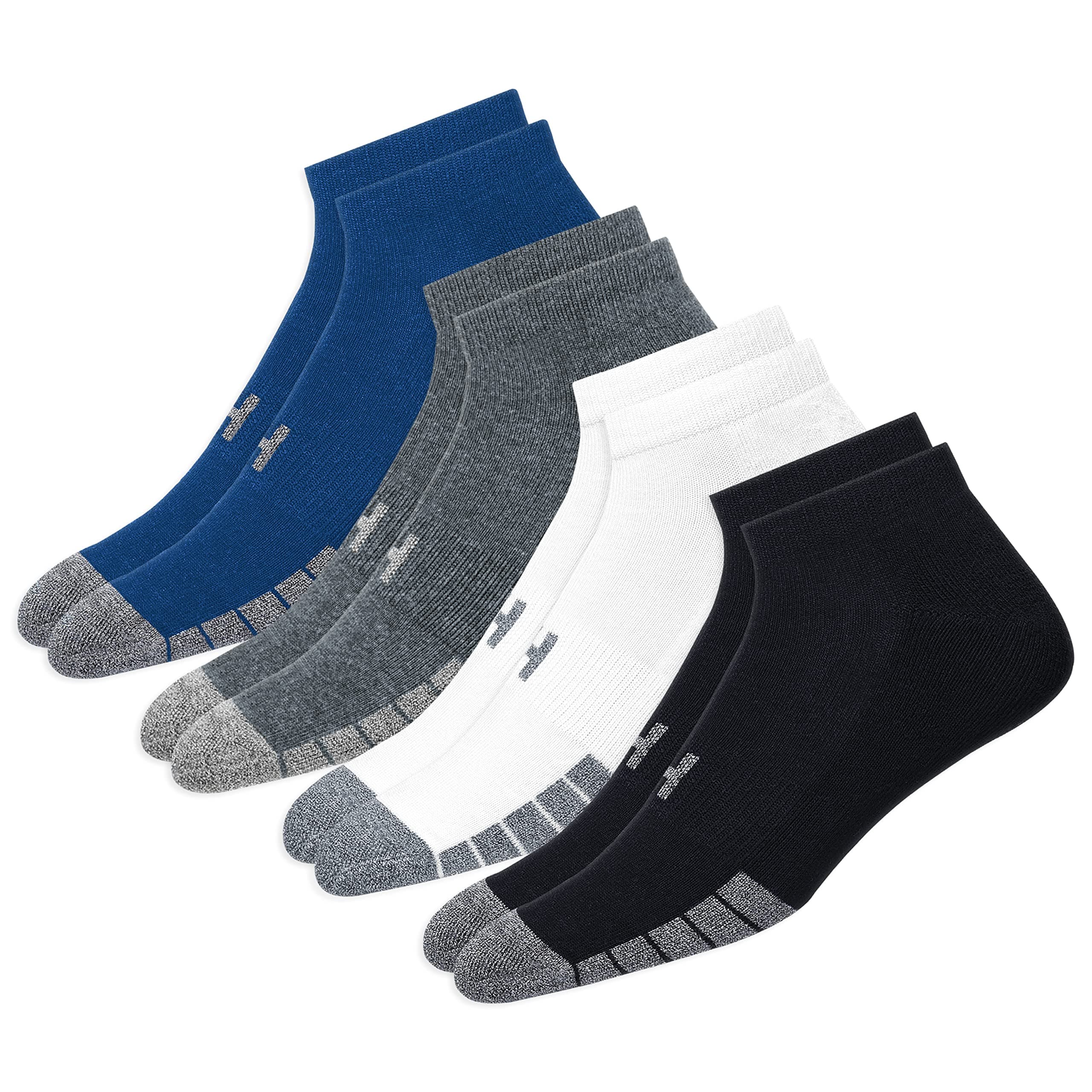 Ankle Socks Sports Cotton Cushion Socks for Men Women Unisex Low Cut Socks, Pack of 4, Free Size