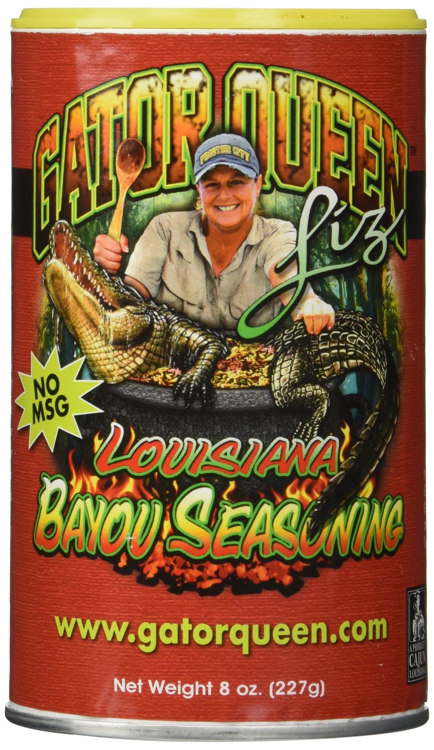 Gator Queen Liz Louisiana Bayou Seasoning Elizabeth Choate from "Swamp People" Perfect for Cajun classics like shrimp, jambalaya, crawfish and gumbo 8oz Can