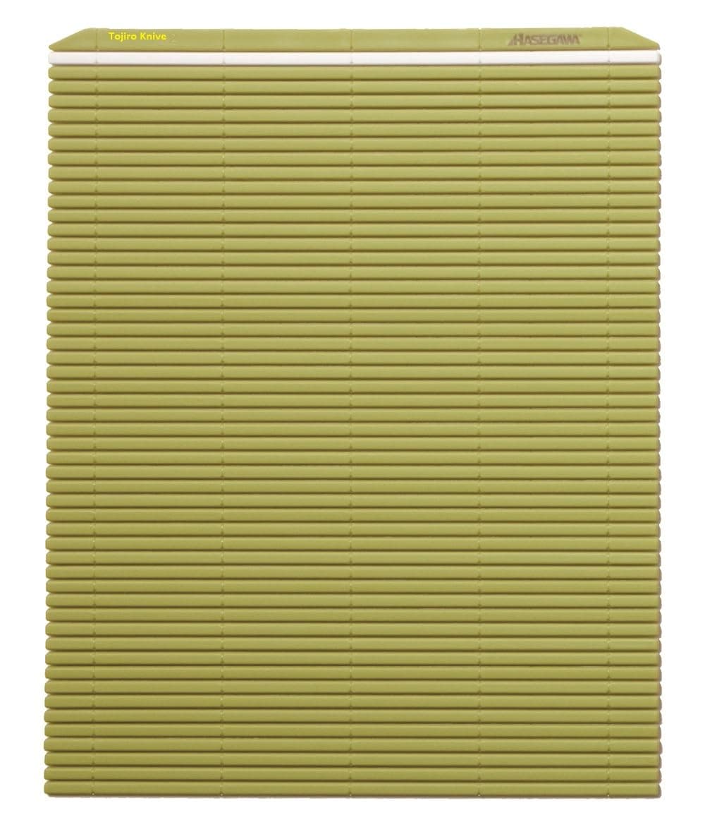 10 x 9.5 Inch Plastic Green Makisu/Sushi Rolling Mat