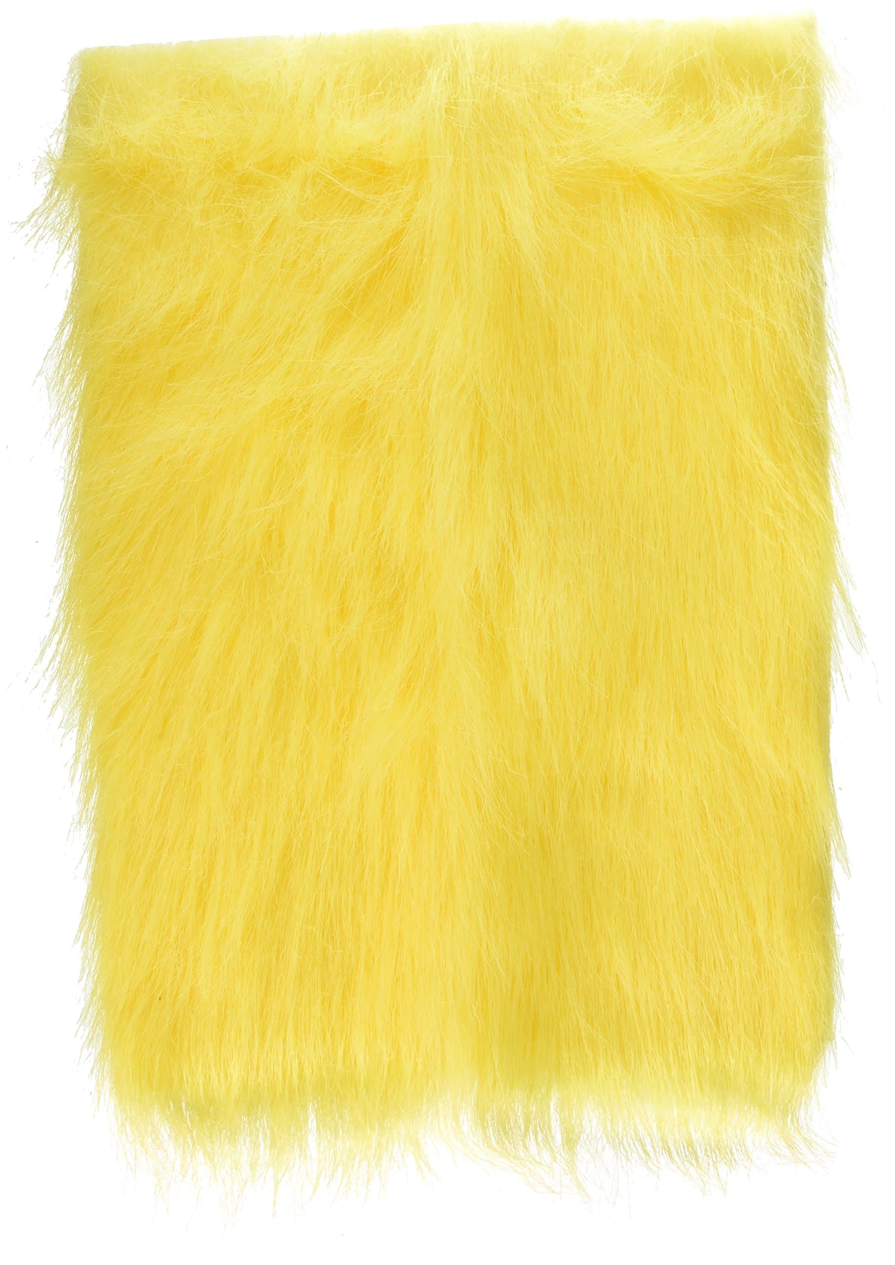 CRAFT DESINGER P002/H-F2 Fur Long Pile 9X12In Washable, Yellow