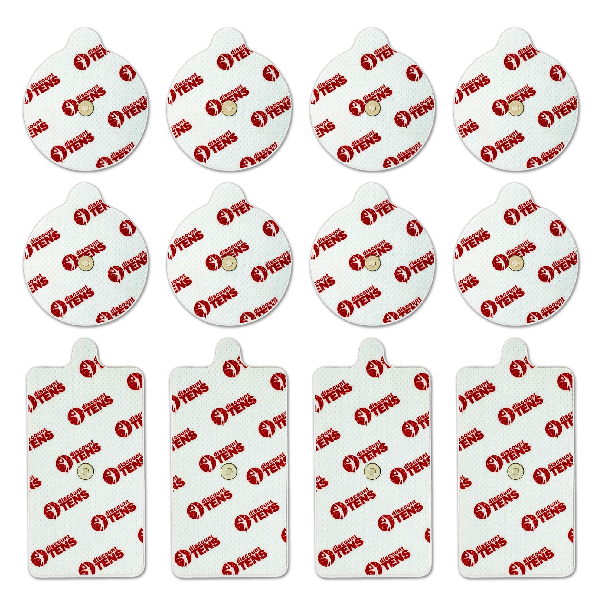 12 Premium PowerDot 2.0 Compatible Replacement Pads with Compatible Electrode Magnetic Connector (Version 2 - Magnetic)