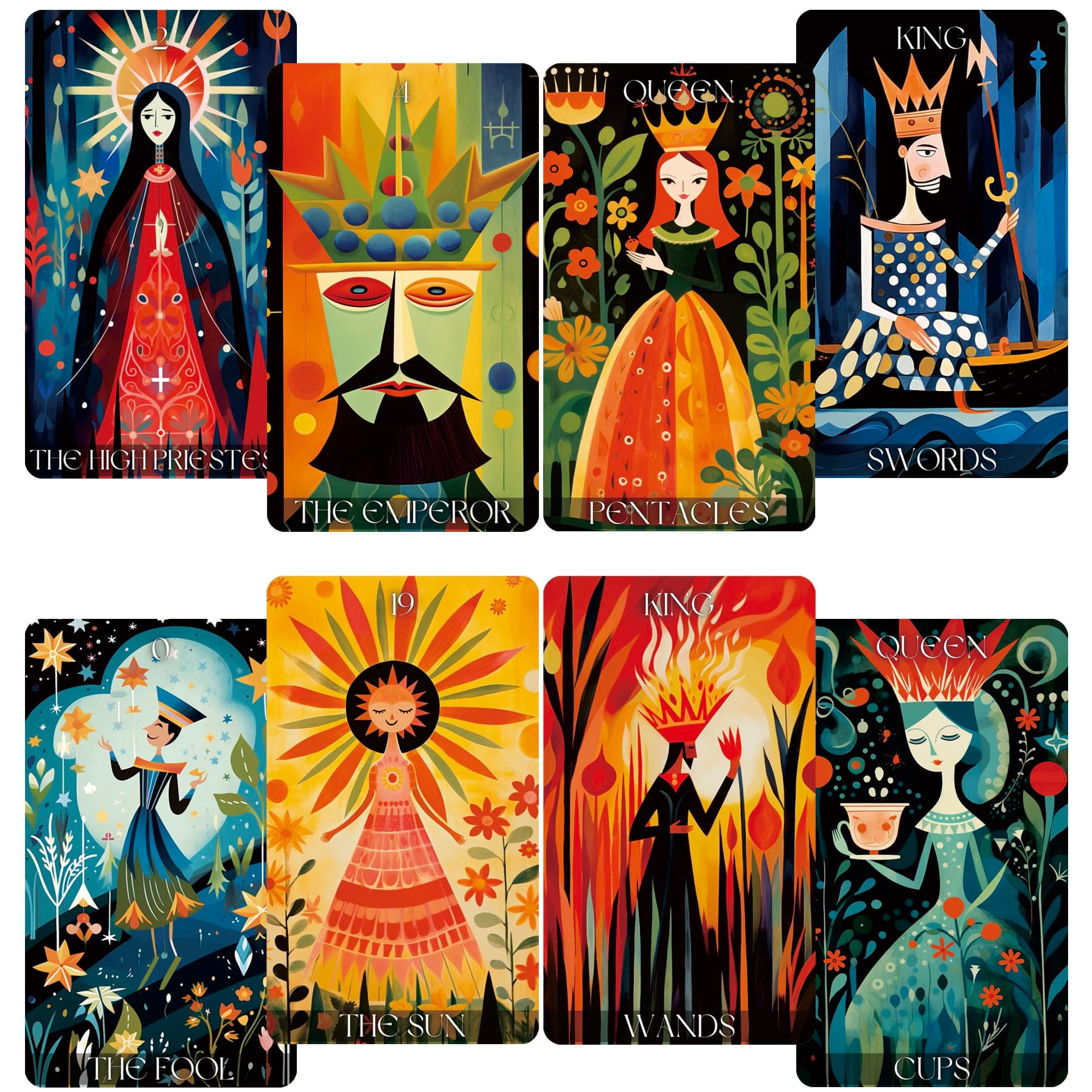 Wonderland Tarot Deck, Tarot Cards for Beginners, Fortune Telling Cards