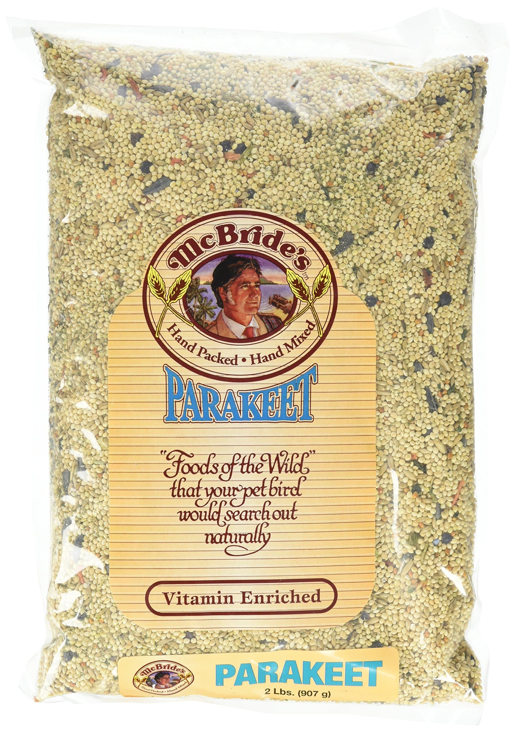 Kaylor Made Mcbride Vitamin Enriched Parakeet White Proso Milet Canary Seed 2Lbs