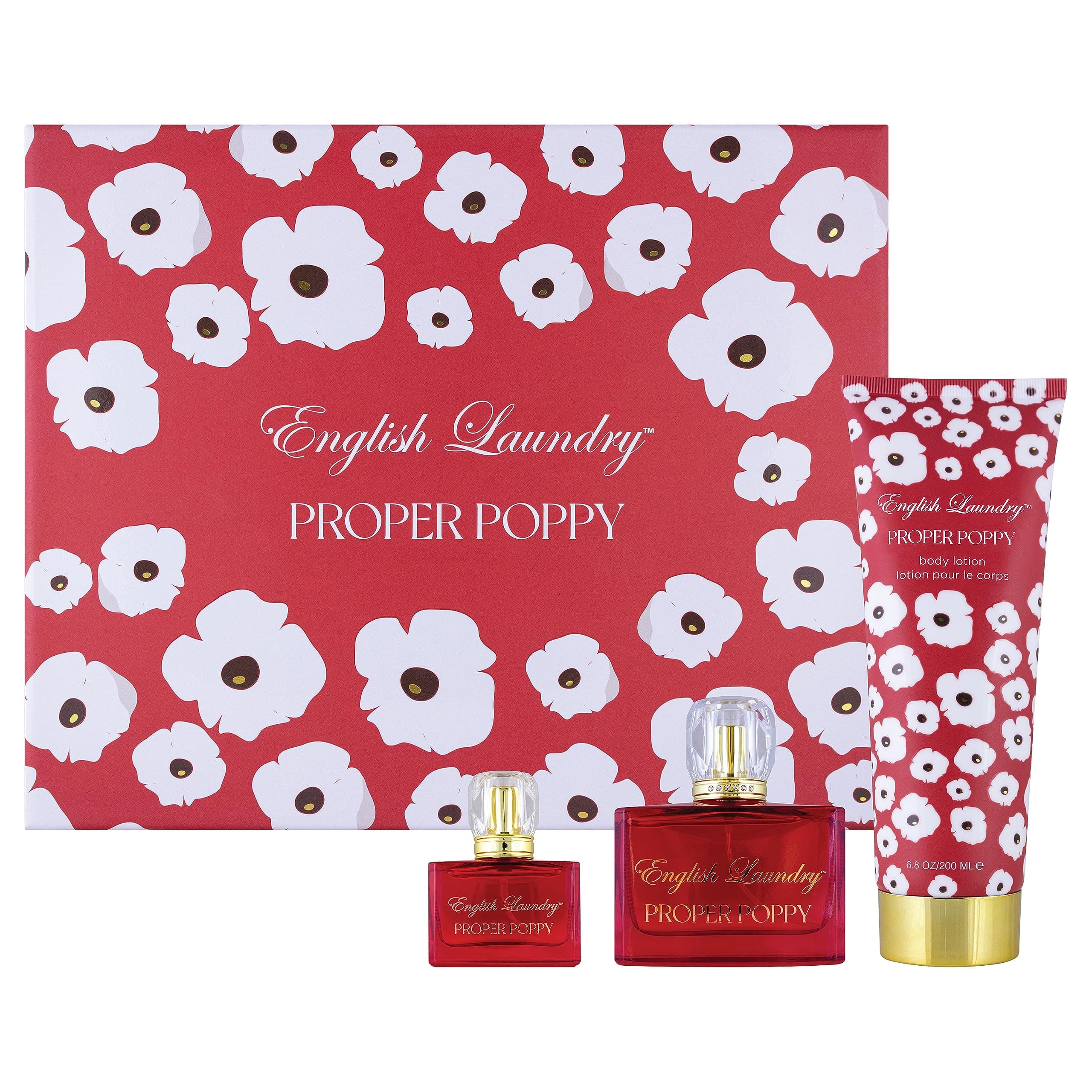 Proper Poppy 3.4 fl. oz Eau de Parfum Gift Set for Her by English Laundry
