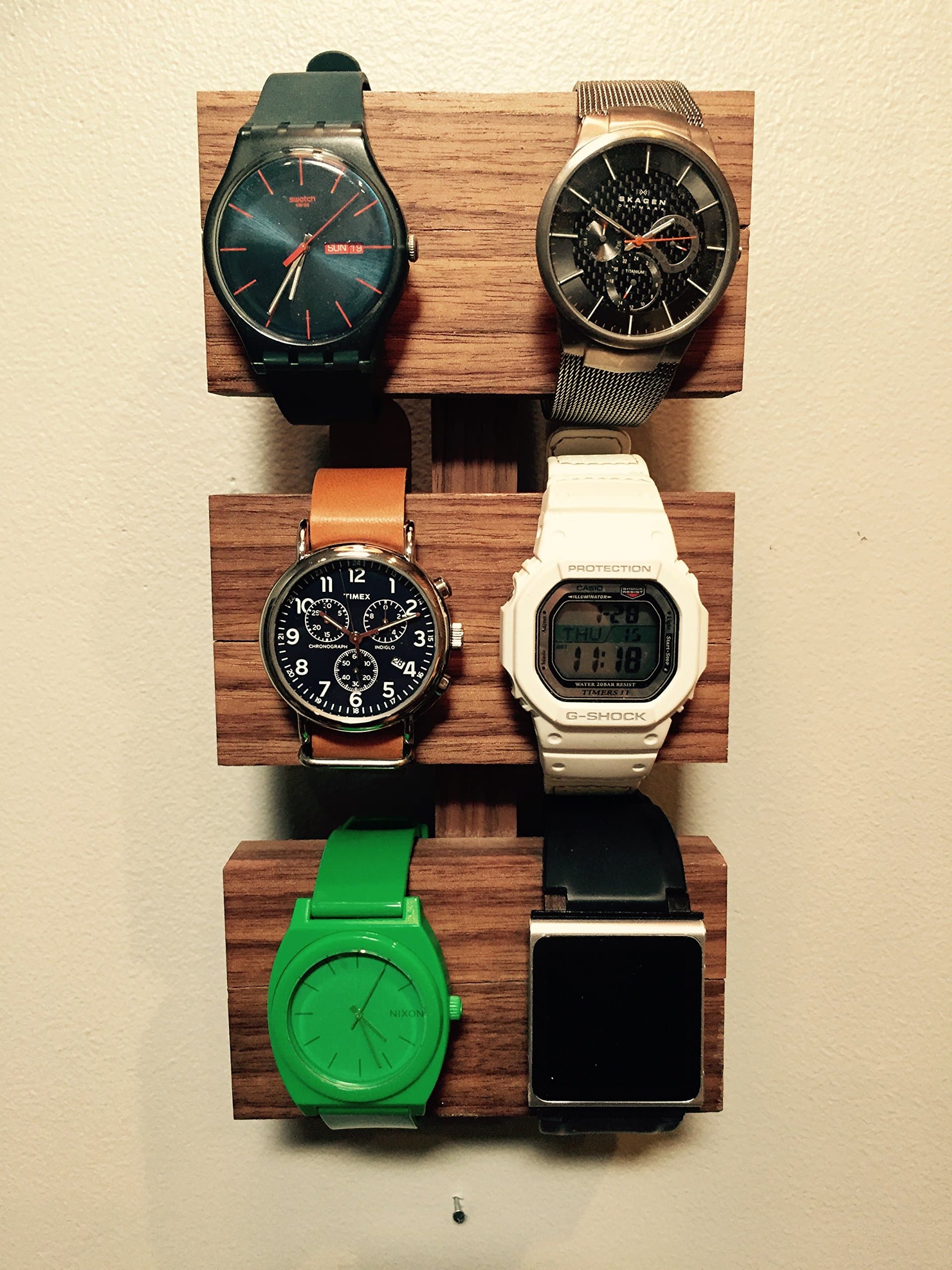 Watch Shelf Watch Storage Walnut Watch Display