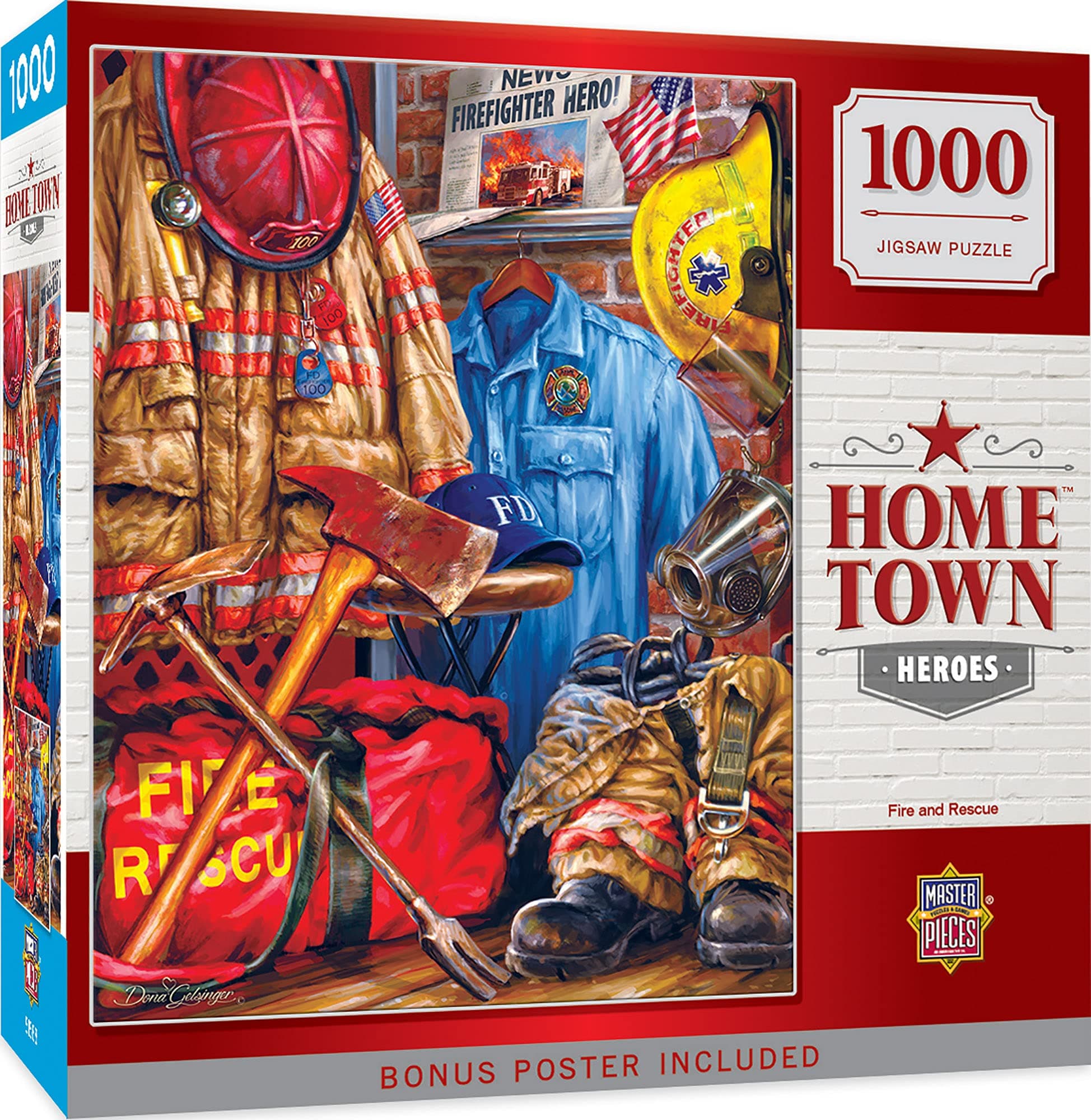 MasterPieces 1000 Piece Jigsaw Puzzle For Adults, Family, Or Youth - Fire And Rescue - 19.25"x26.75"