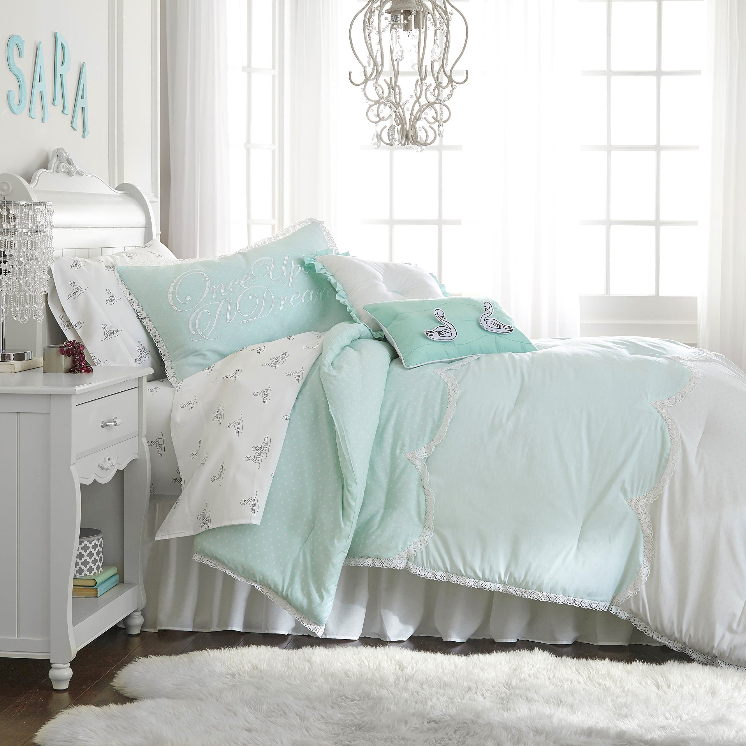 Frank and Lulu cotton rich comforter set - Polka Dottie - includes sham(s) (Full)