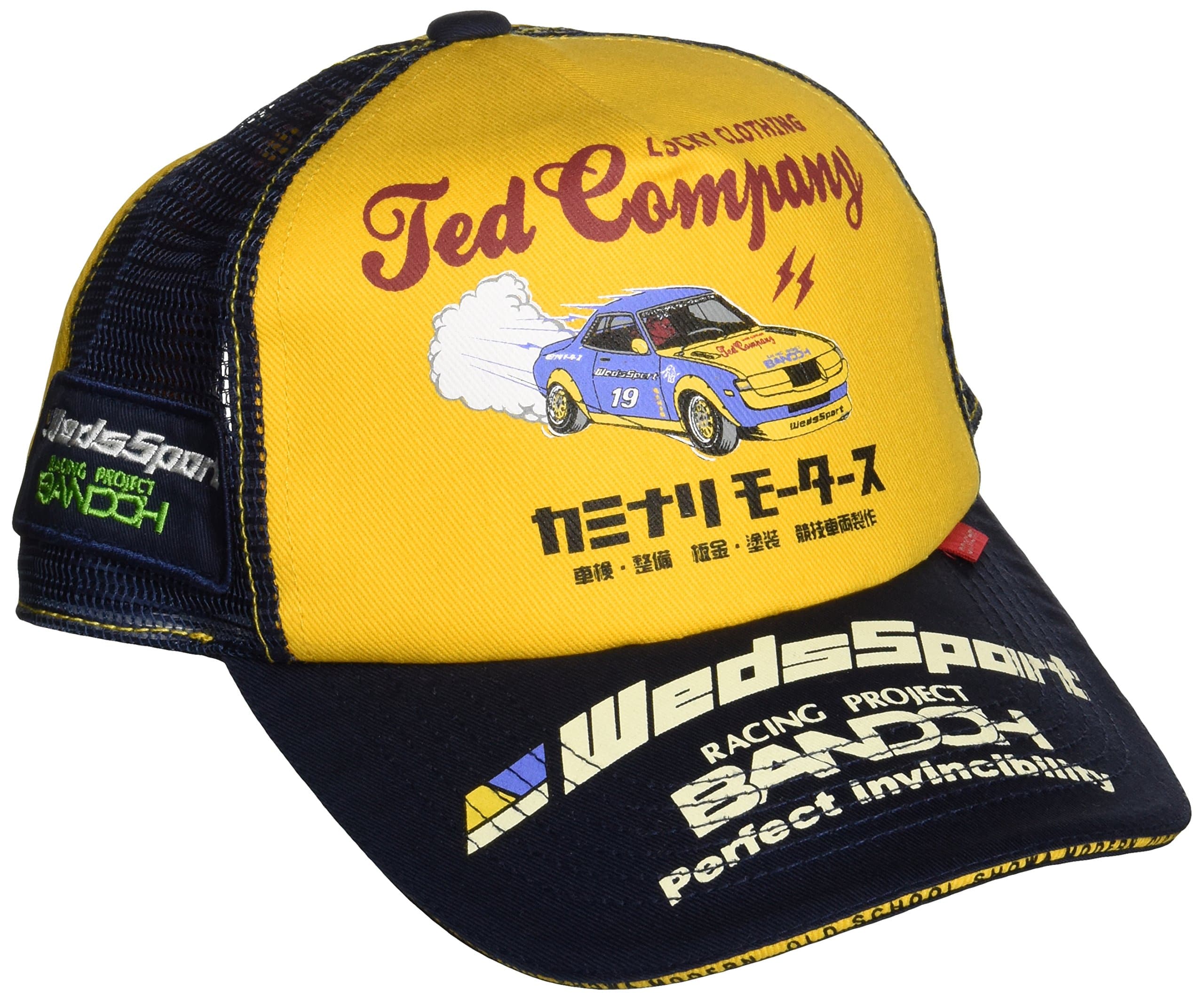 WedsSport (Weds Sport) Bakuso Bando sets TEDMAN (Ted Mann) collaboration cap NVY / YEL size: F 52388