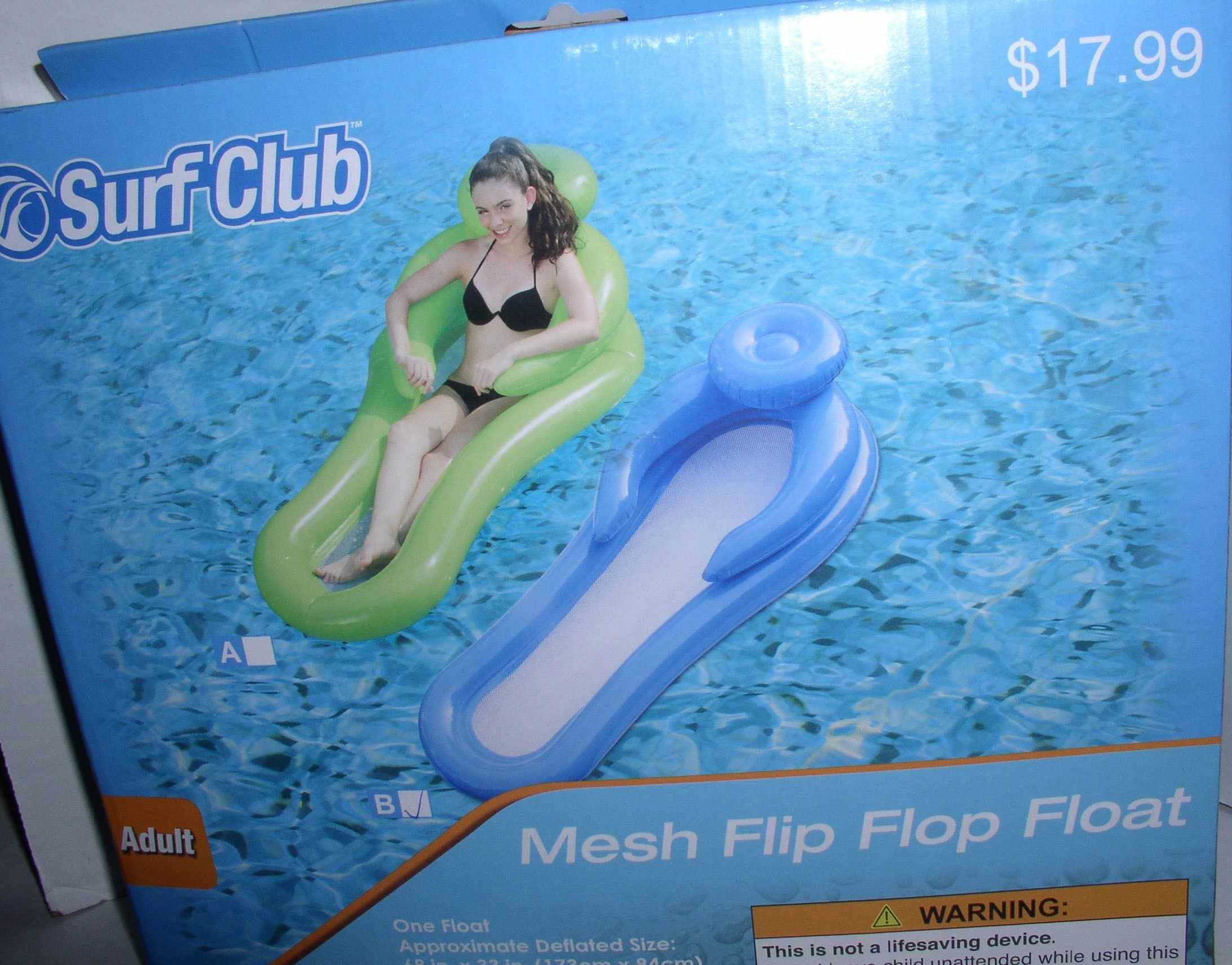 SURF CLUB MESH FLIP FLOP FLOAT FOR POOL
