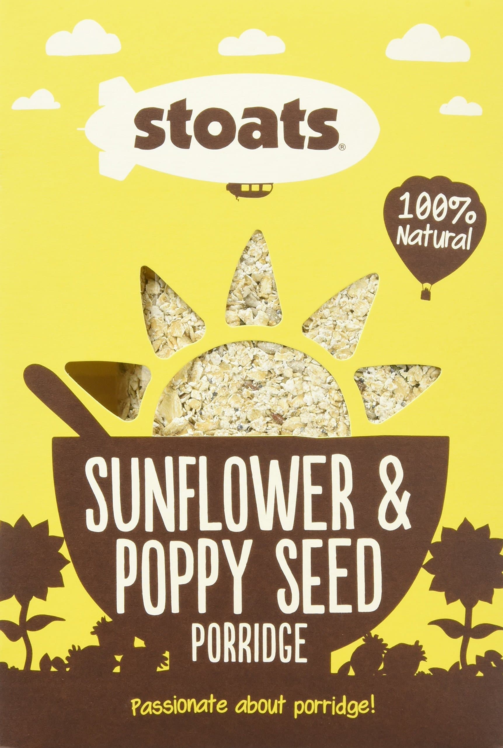 Stoats Sunflower and Poppy Seed Porridge 550 g (Pack of 6)