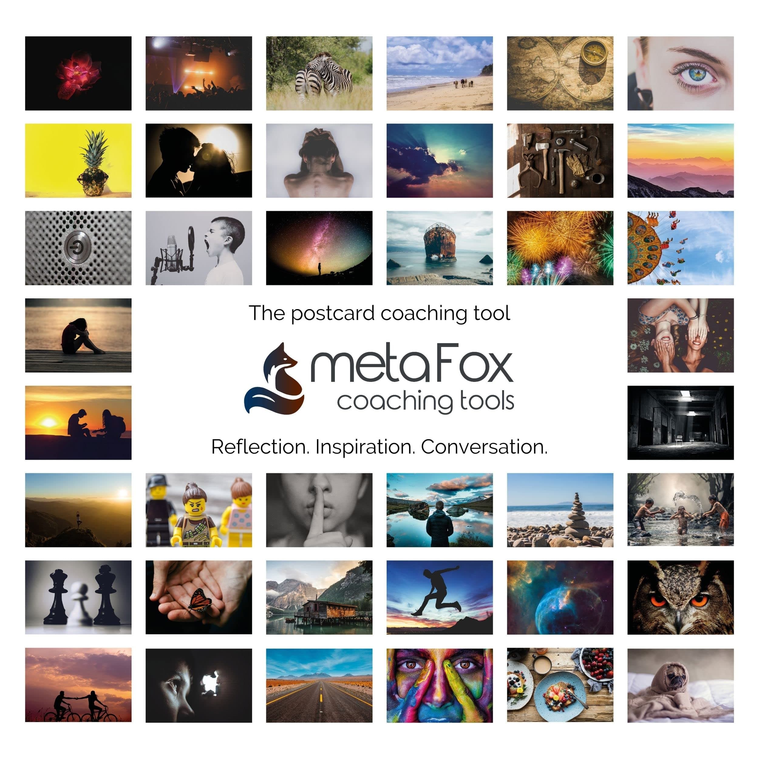 metaFox ‘World of Emotions’ Coaching Cards | 52 Emotion Picture Cards for Coaching & Therapy | Master Your Emotions & Build Emotional Intelligence