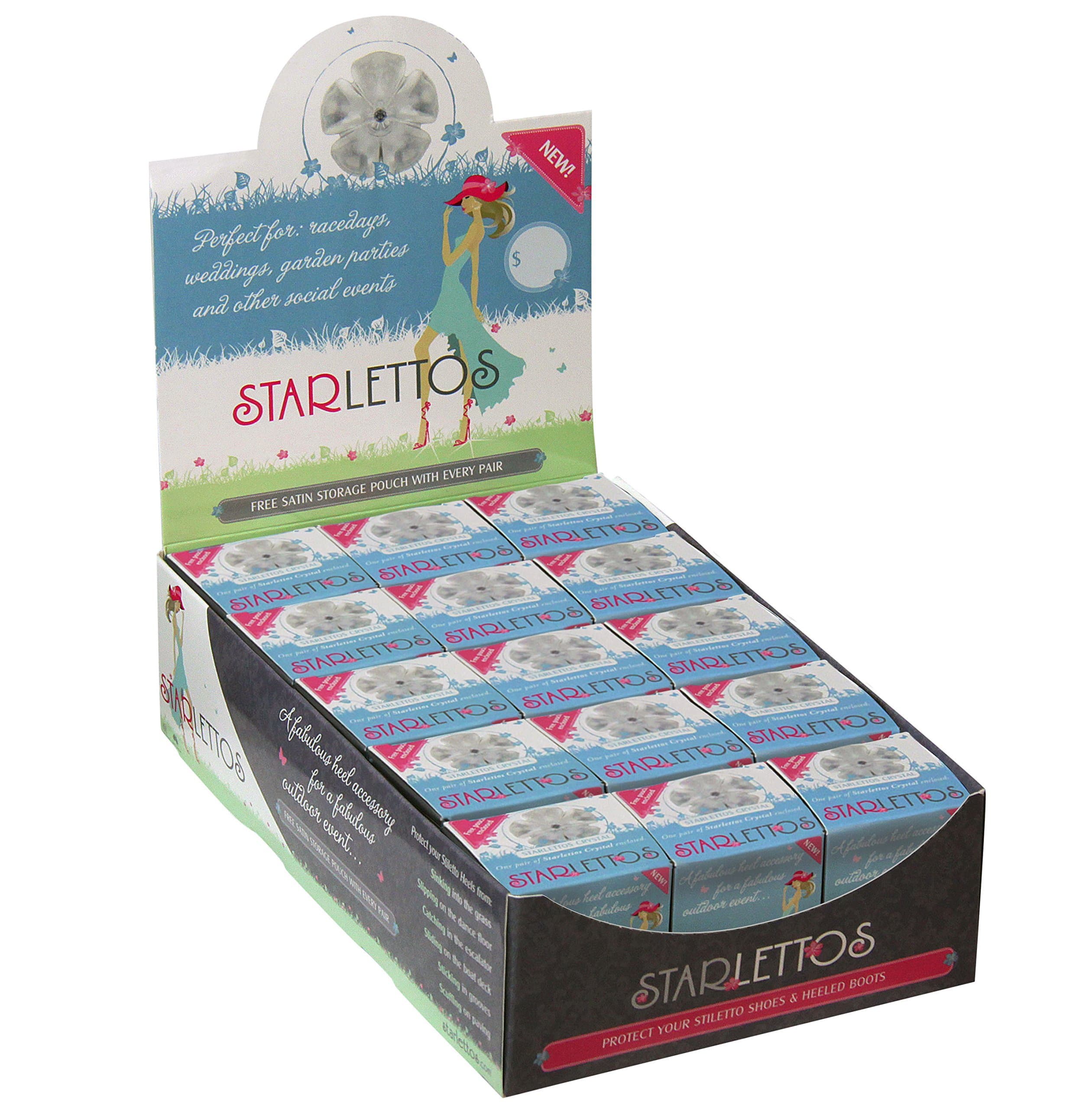 HEEL PROTECTORS FOR High Heeled Shoes (15 Pair Multi-Pack) - FREE Satin Carry Pouches