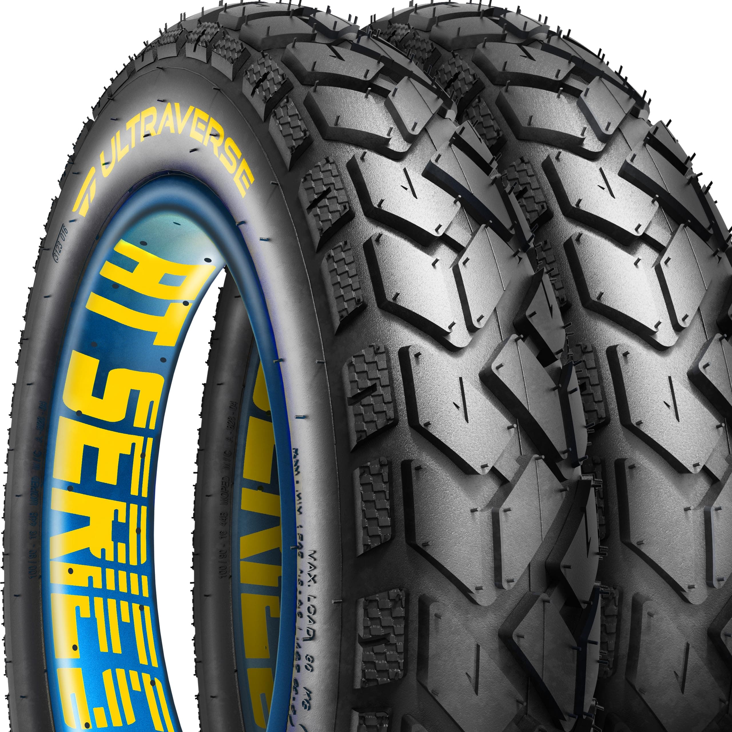 - ULTRAVERSE 20x4 E-Bike Fat Tire - Robust, High-Performance 20inch Fat Tyre for MTB and Ebikes, Durable All-Terrain Directional Tread, Superior Density for Street & Trail Adventures-2 Unit