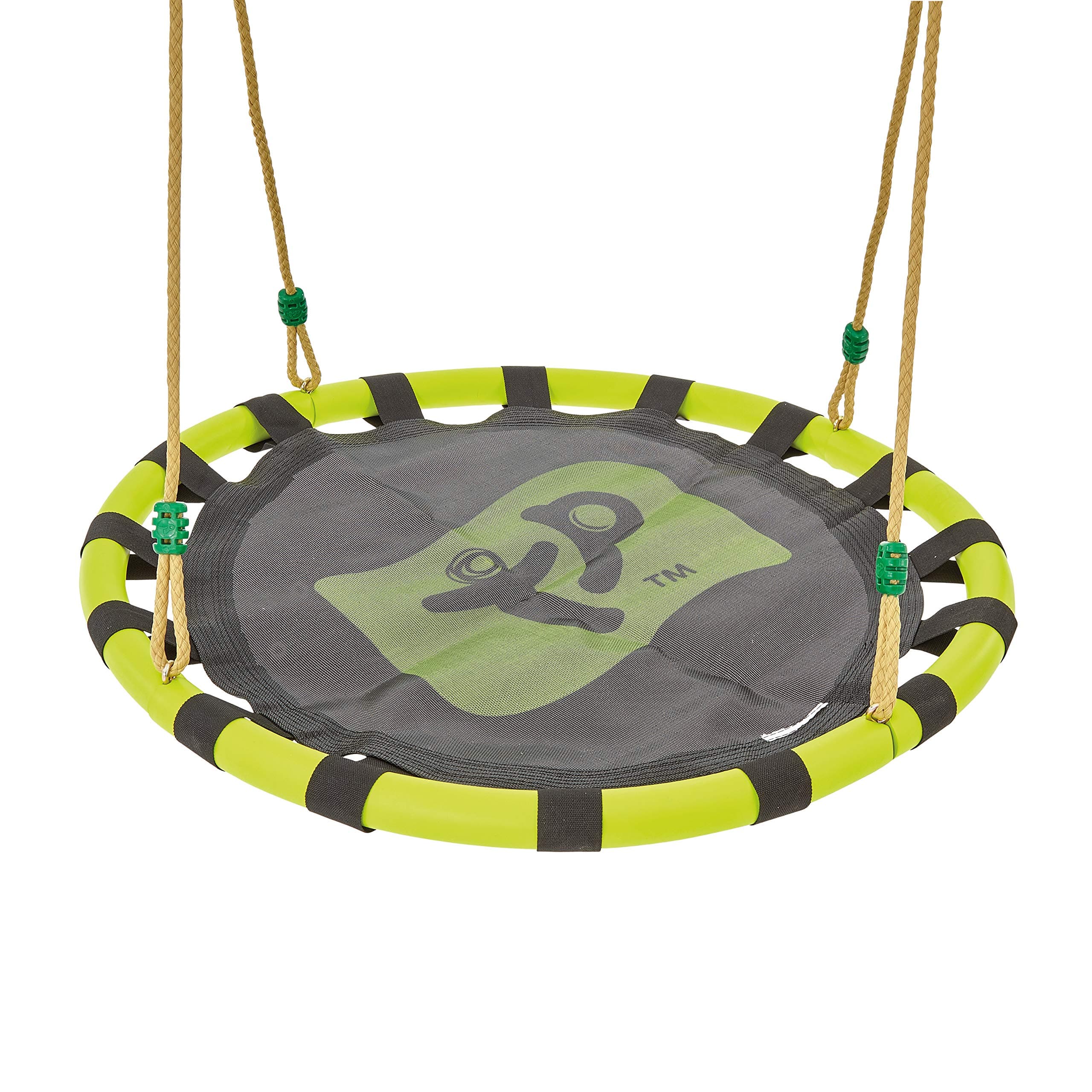 TP Toys Nest Swing Seat 85 Cm Diameter. Kids Nest Swing Seat Round Hanging Tree - Weatherproof, Adjustable Hanging Rope for Outdoor Playground, High-Density Fabric, Padded Edge Protection.